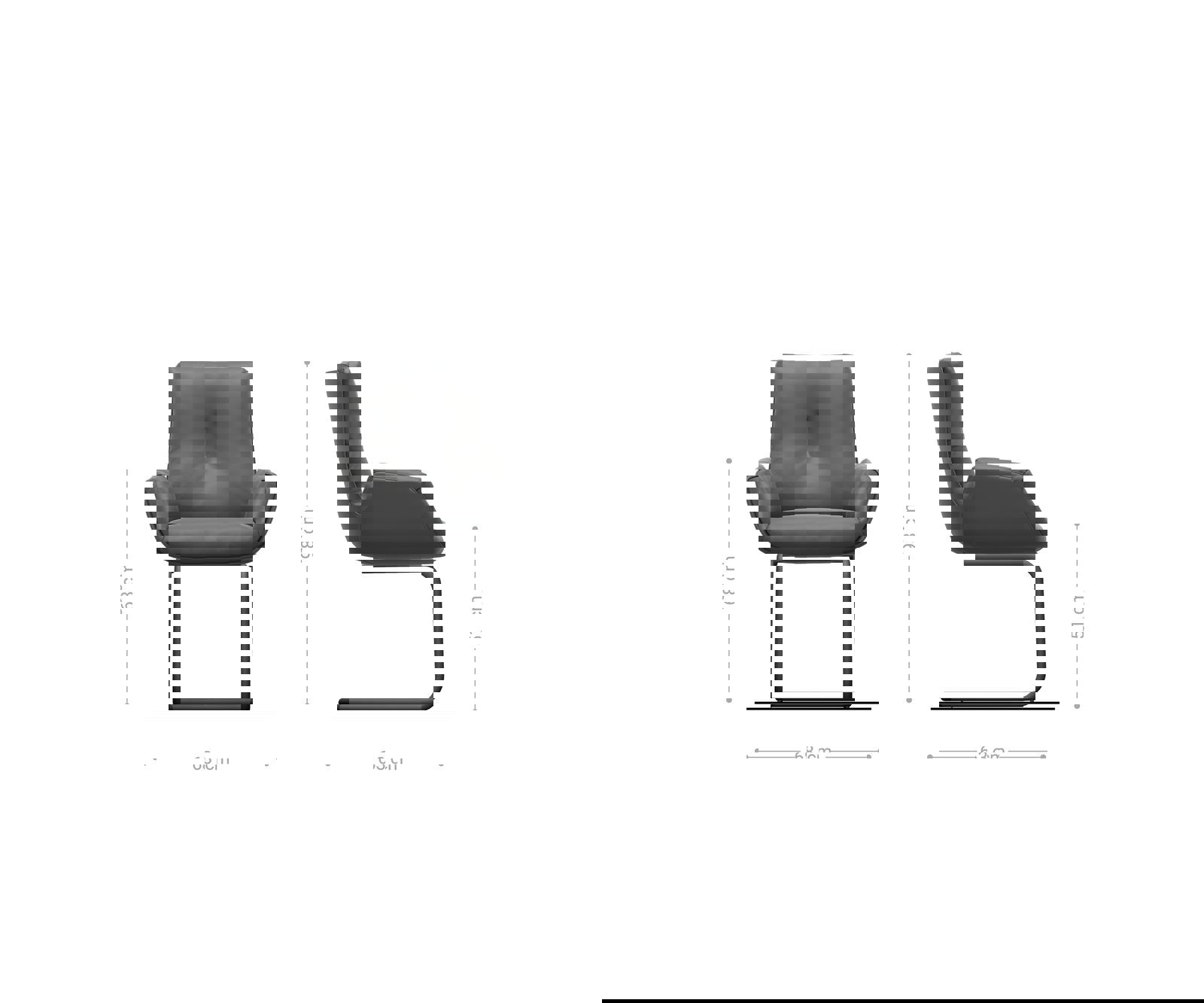 Jedálenská stolička Clea-Flex zmiešané materiály tmavobéžová jedálenská stolička okrúhla čierna - Image 5