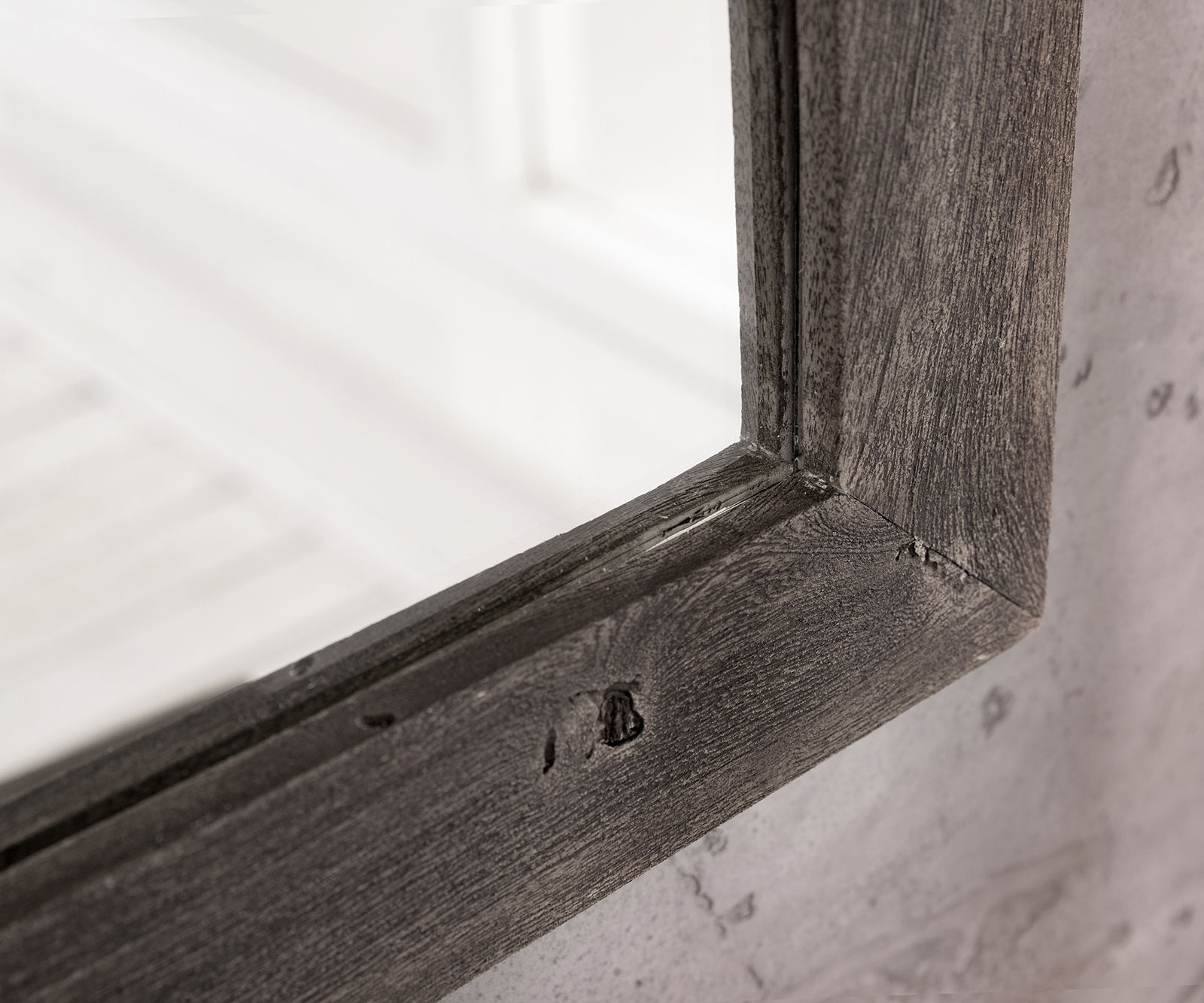 Dizajnové nástenné zrkadlo Wyatt 160x70 cm akácia platinová - Image 4