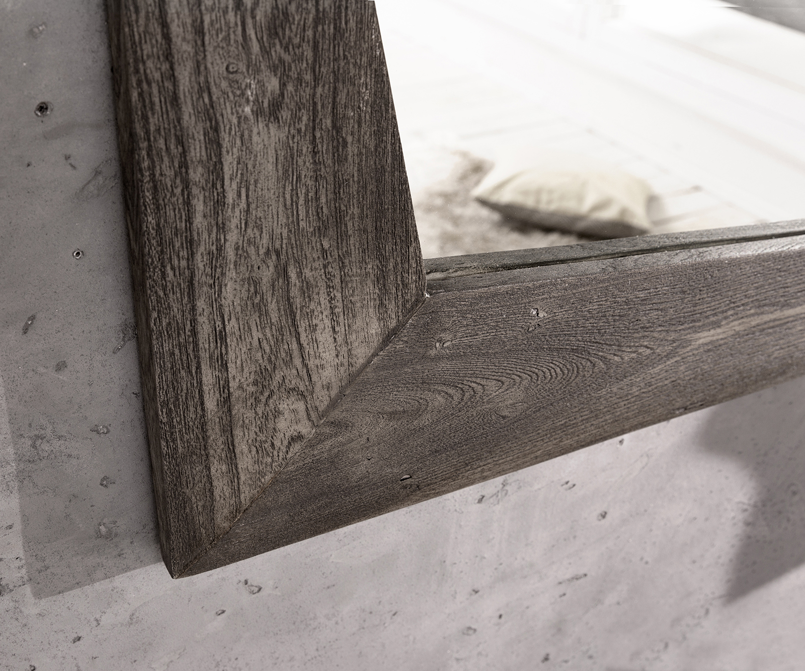 Dizajnové nástenné zrkadlo Wyatt 160x70 cm akácia platinová - Image 8