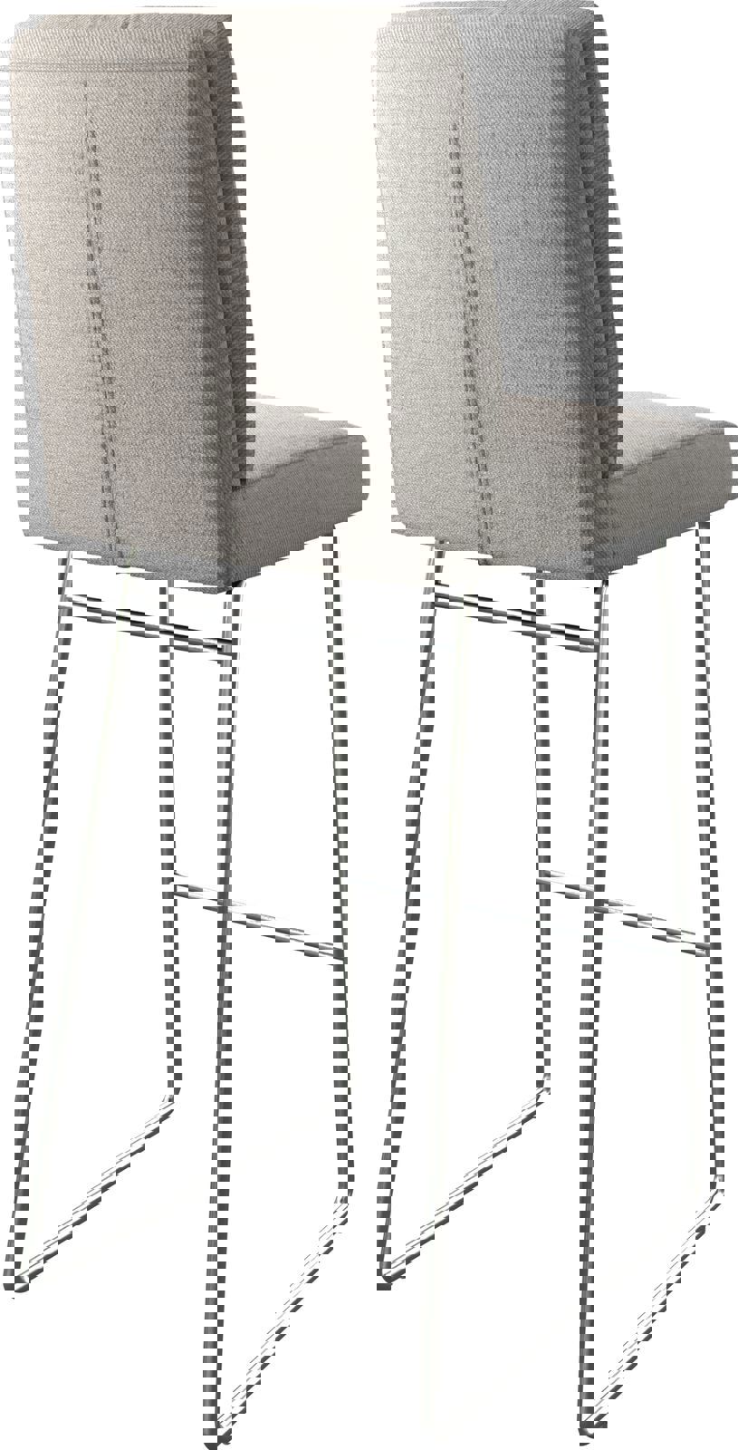 Barová stolička Pela-Flex pruhy svetlosivá tenká podstava nerezová oceľ - Image 5