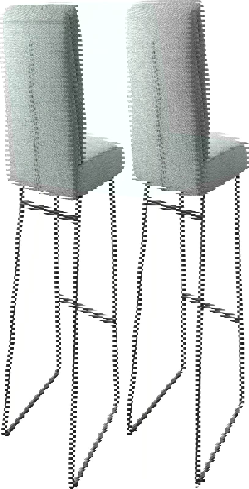 Barová stolička Pela-Flex pruhy mentolová tenká podstava kov - Image 5