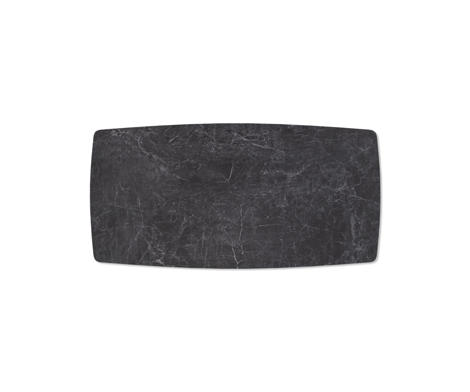 Jedálenský stôl Edge oválny tvar 200x100 cm Laminam® keramika Nero Greco antracitová stredová podstava krížová čierna - Image 4