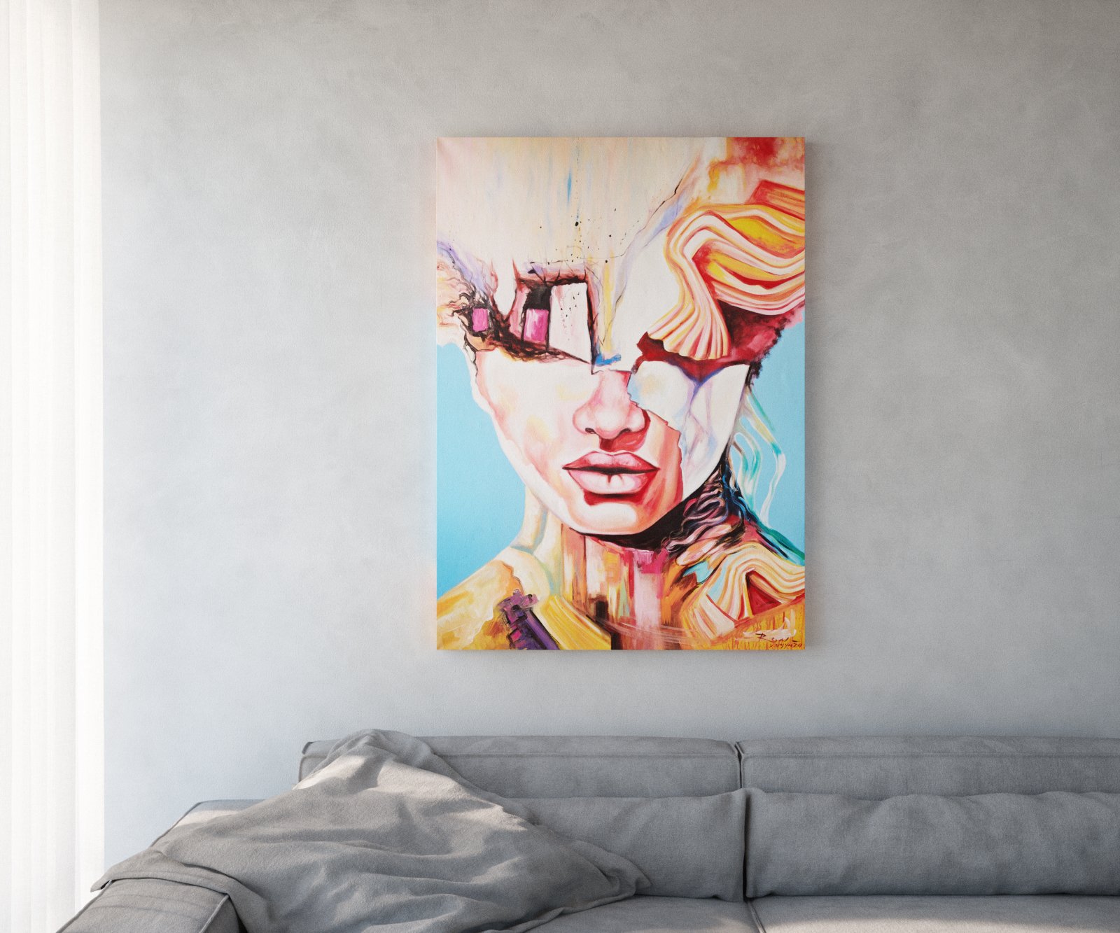 Obraz Expression viacfarebný 100x140 cm akryl na plátne