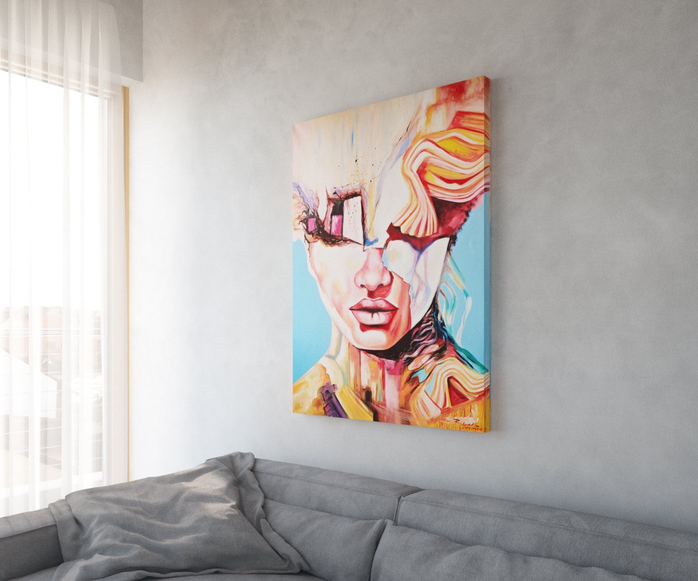 Obraz Expression viacfarebný 100x140 cm akryl na plátne - Image 2