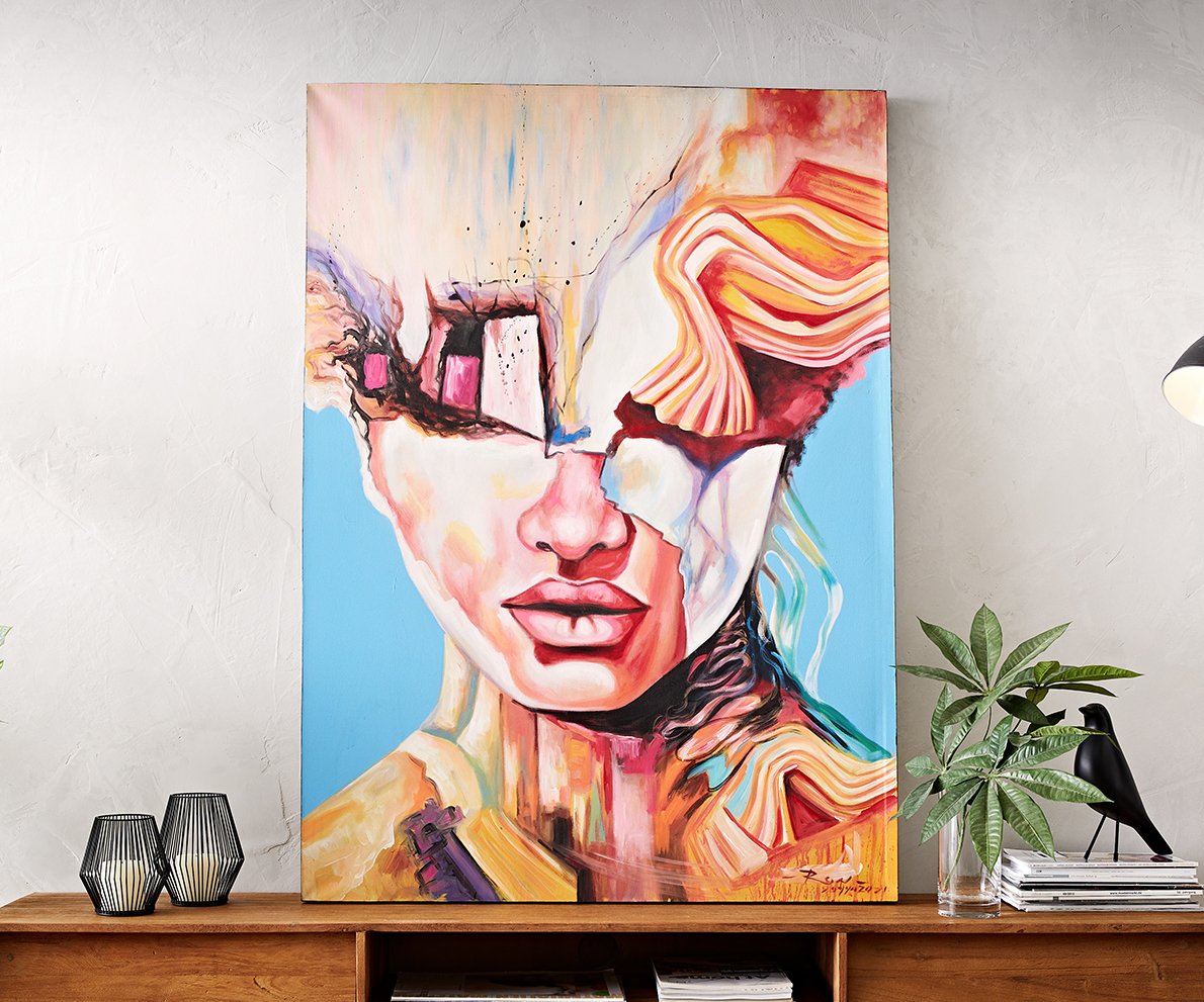 Obraz Expression viacfarebný 100x140 cm akryl na plátne - Image 3