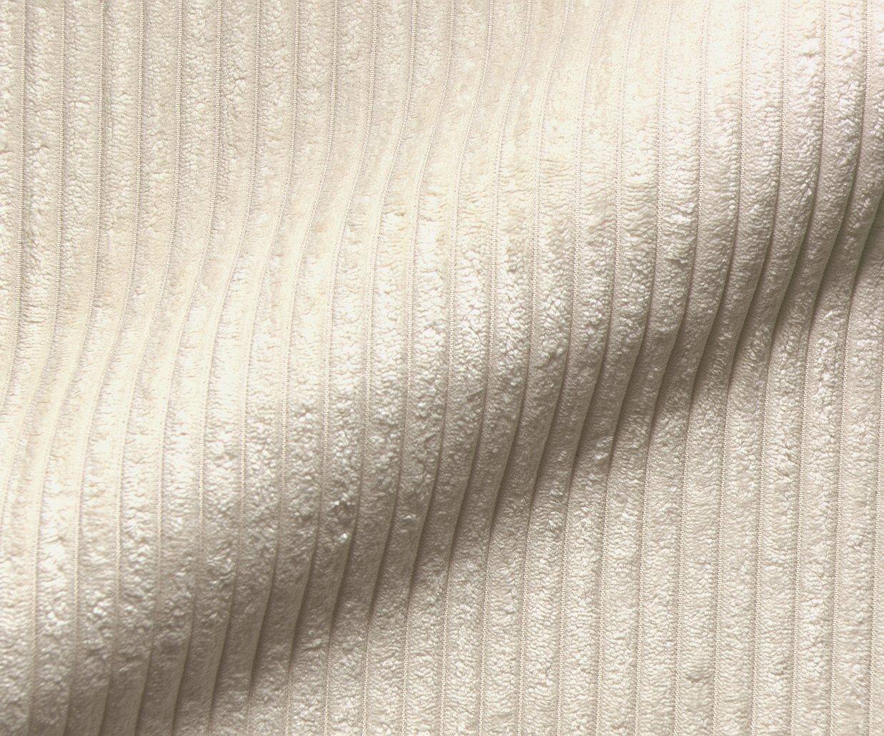 Pohovka v tvare U Sirpio 300x200 cm teddy látka béžová ležadlo variabilné s taburetom - Image 3