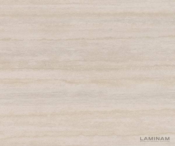 Komoda Cuor 180 cm keramika Laminam® Travertino Bianco krémovo biela 2 dvierka 3 zásuvky závesná - Image 3