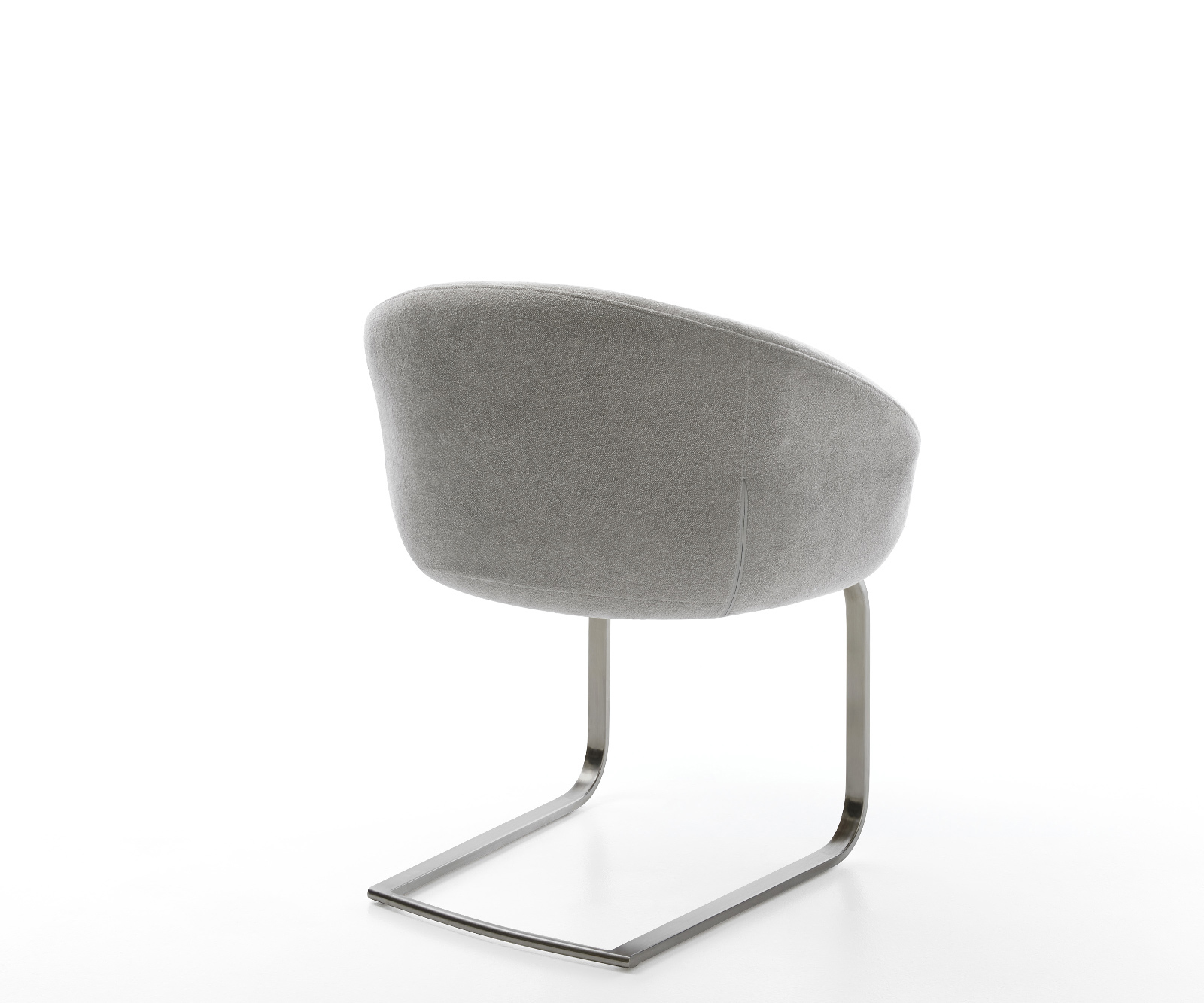 Jedálenská stolička Vinka-Flex s opierkami texturovaná látka mäkký sivá jedálenská stolička plochý grafit vrecková pružina - Image 5