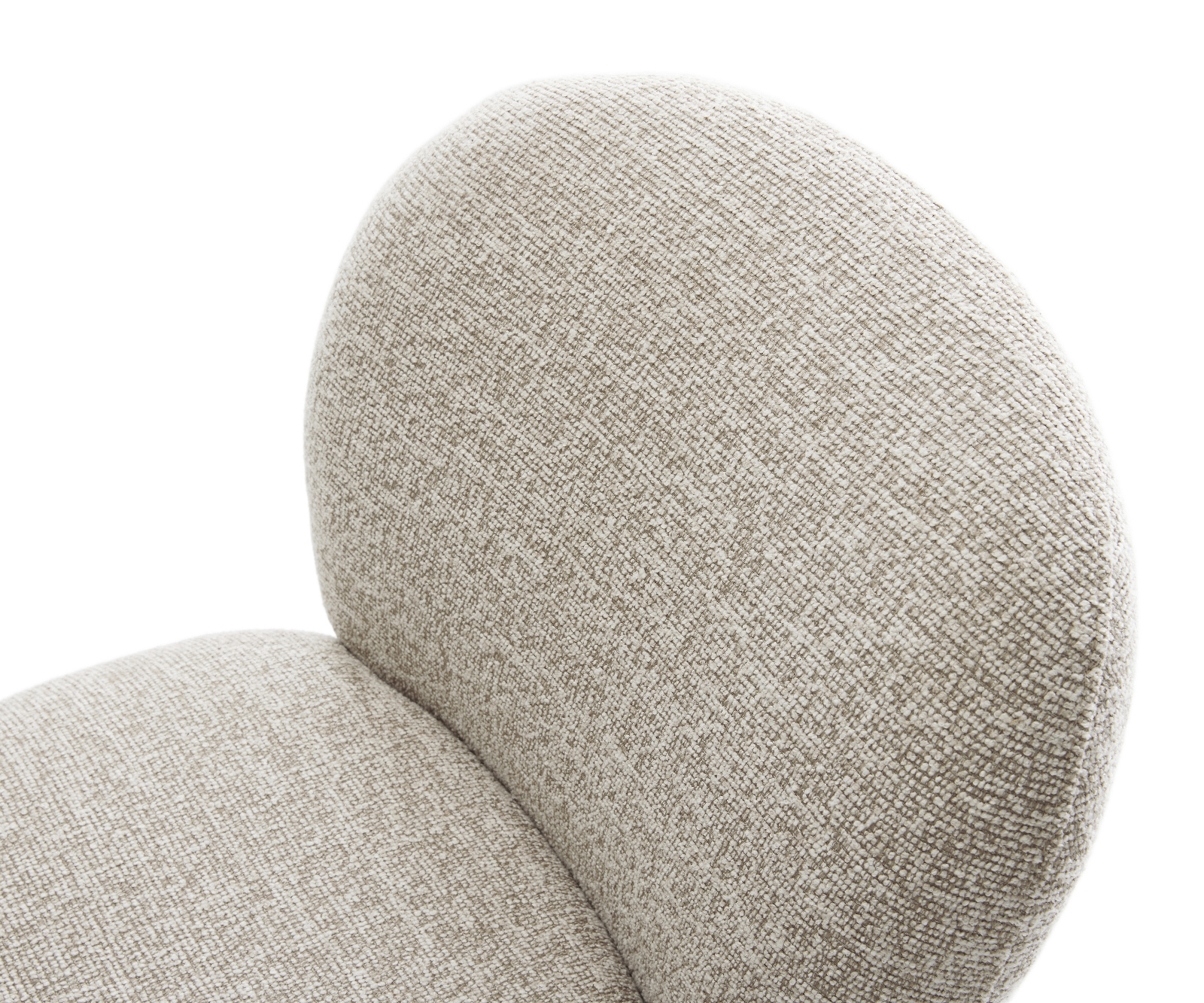 Jedálenská stolička Nube-Flex tkanina mäkký béžová krížová podstava titánová farba 360° otočný hojdacia funkcia vrecková pružina - Image 4