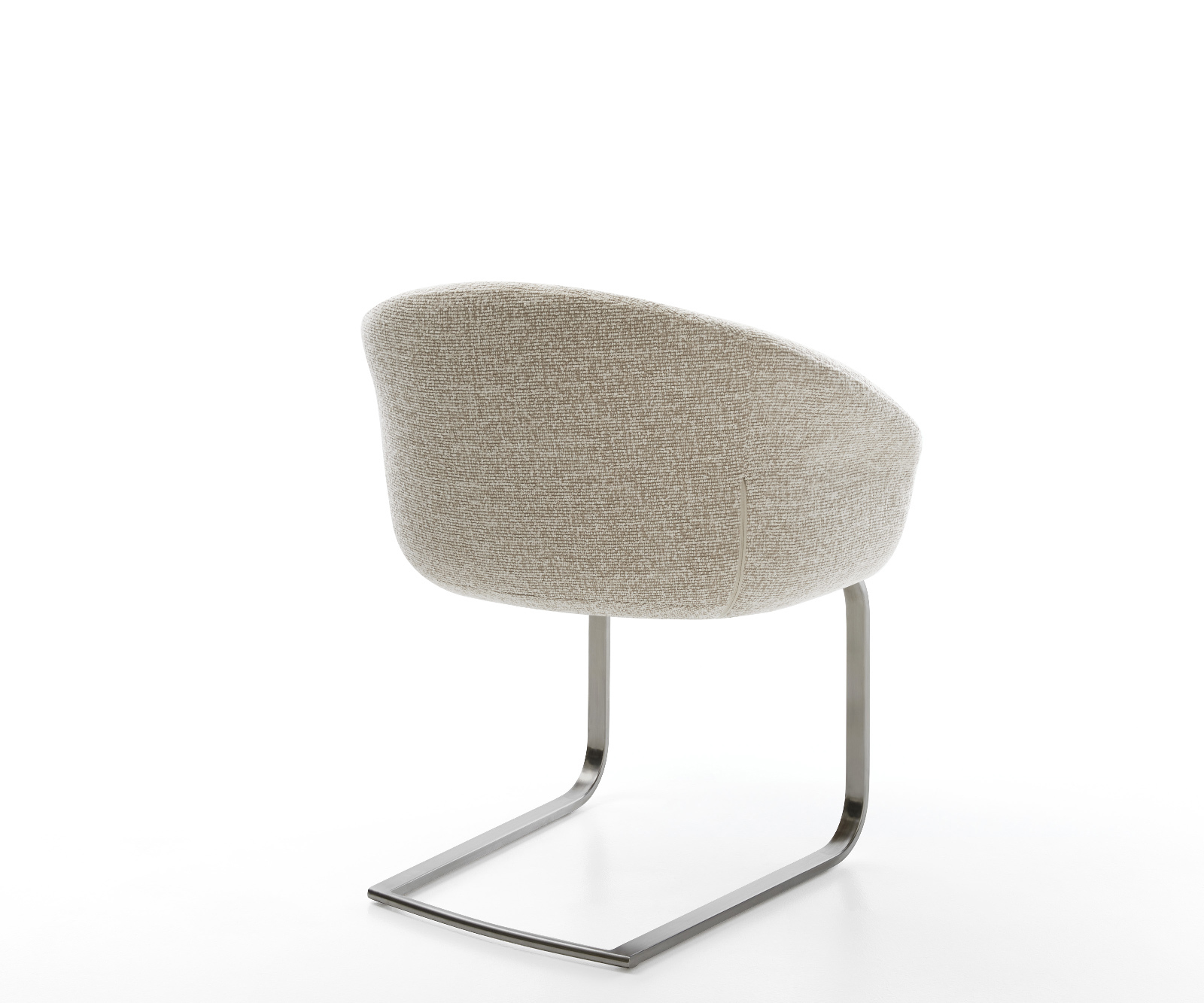 Jedálenská stolička Vinka-Flex s opierkami tkanina mäkký béžová jedálenská stolička plochý grafit vrecková pružina - Image 5