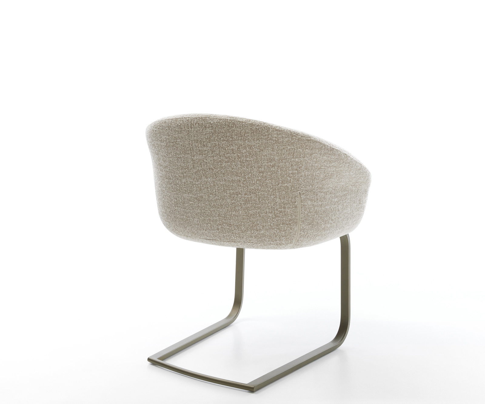 Jedálenská stolička Vinka-Flex s opierkami tkanina mäkký béžová jedálenská stolička plochý titánová farba vrecková pružina - Image 5