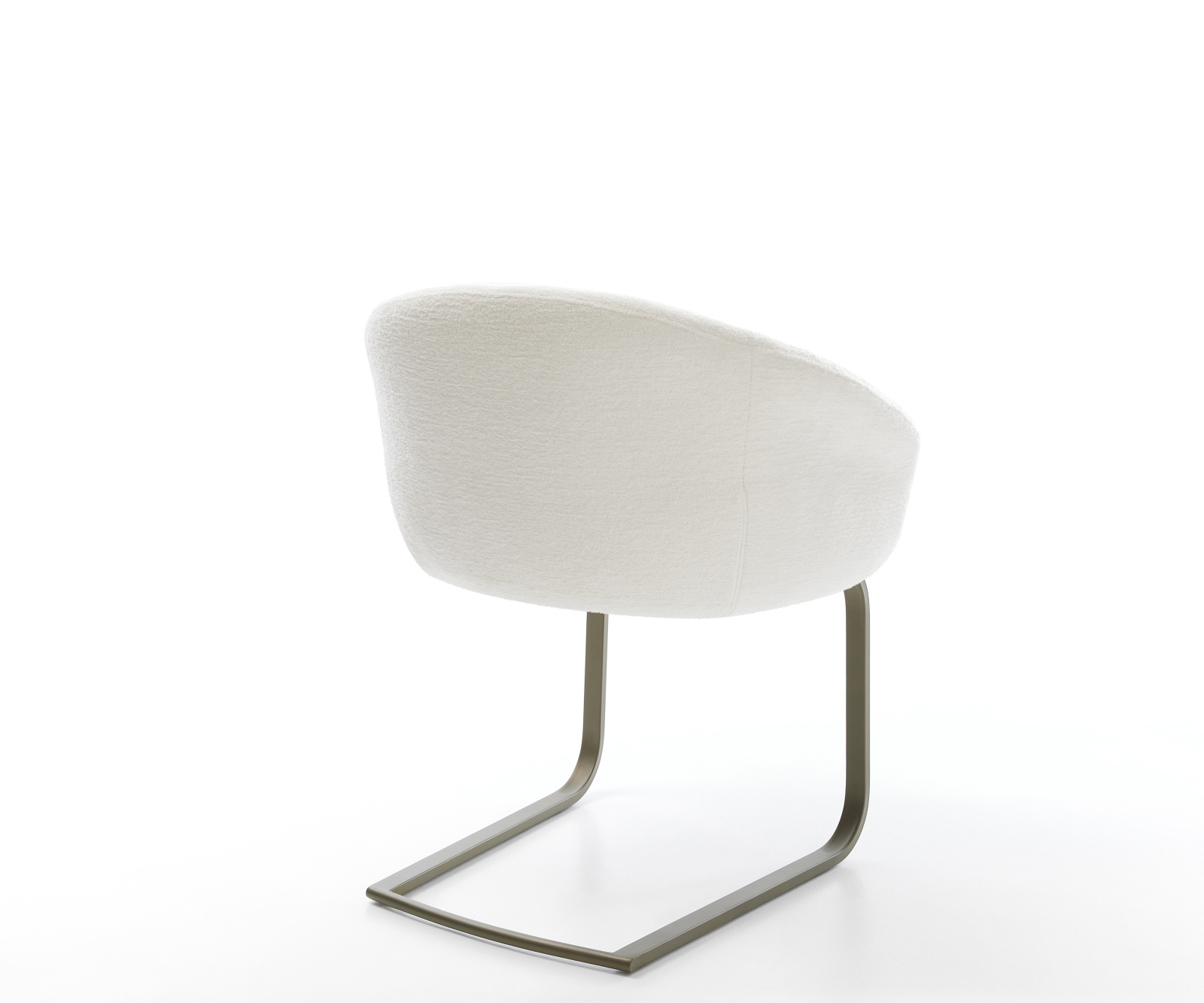 Jedálenská stolička Vinka-Flex s opierkami bouclé mäkký béžová jedálenská stolička plochý titánová farba vrecková pružina - Image 5