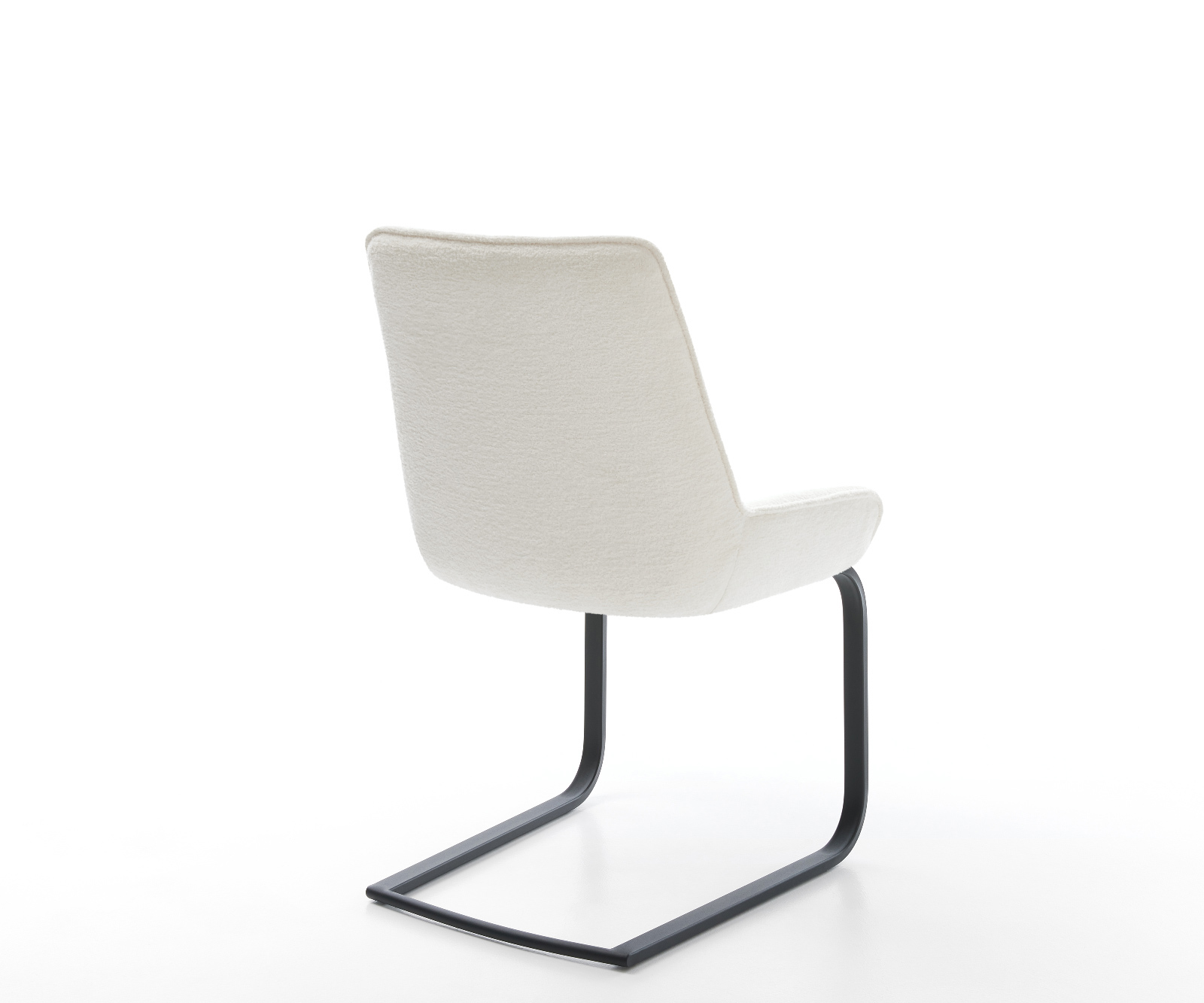 Konzolová jedálenská stolička Taimi-Flex bouclé mäkký béžová konzolová jedálenská stolička plochá čierna - Image 5