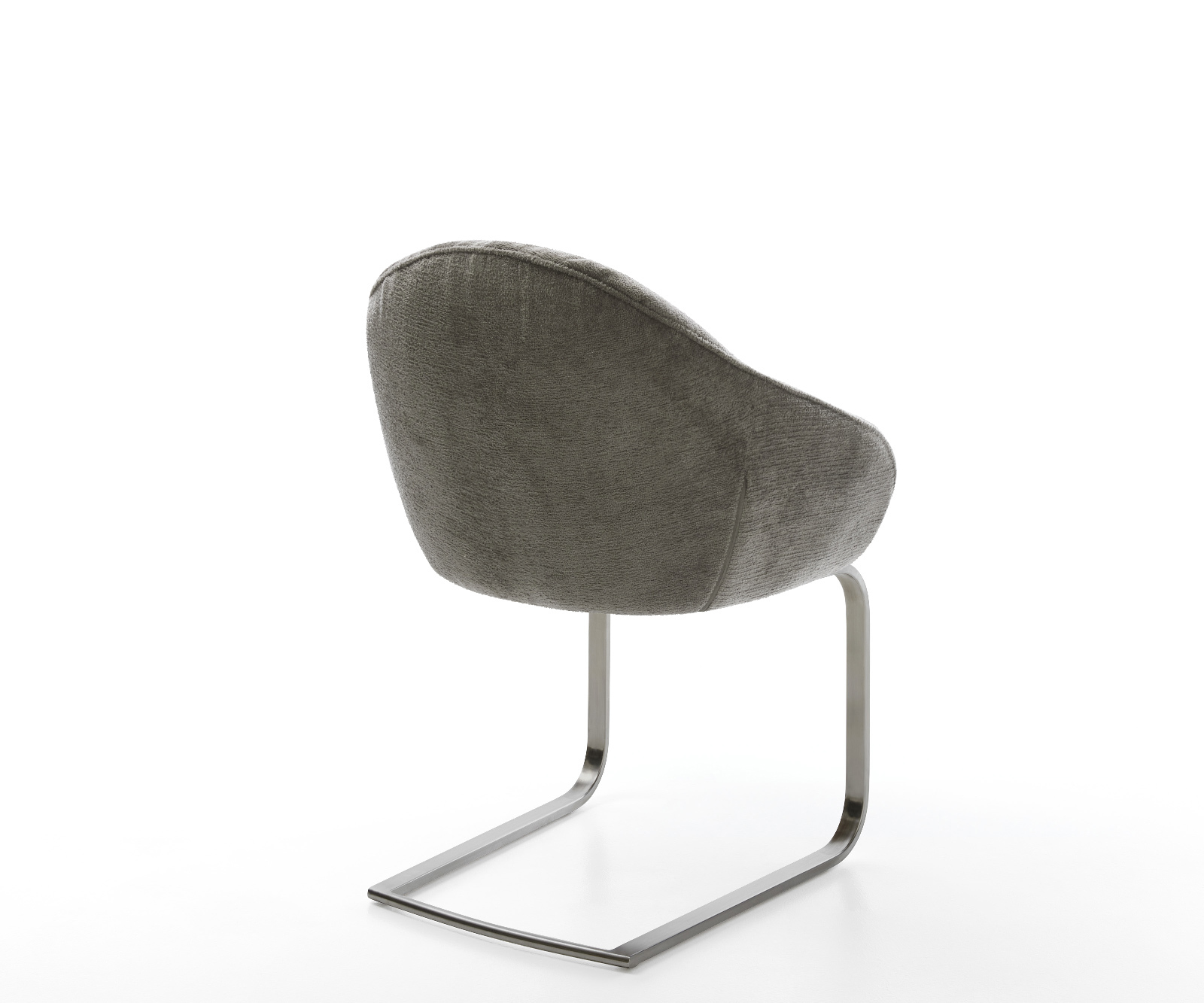 Jedálenská stolička Gaio-Flex bouclé mäkký tmavobéžová konzolová podstava plochý grafit - Image 5