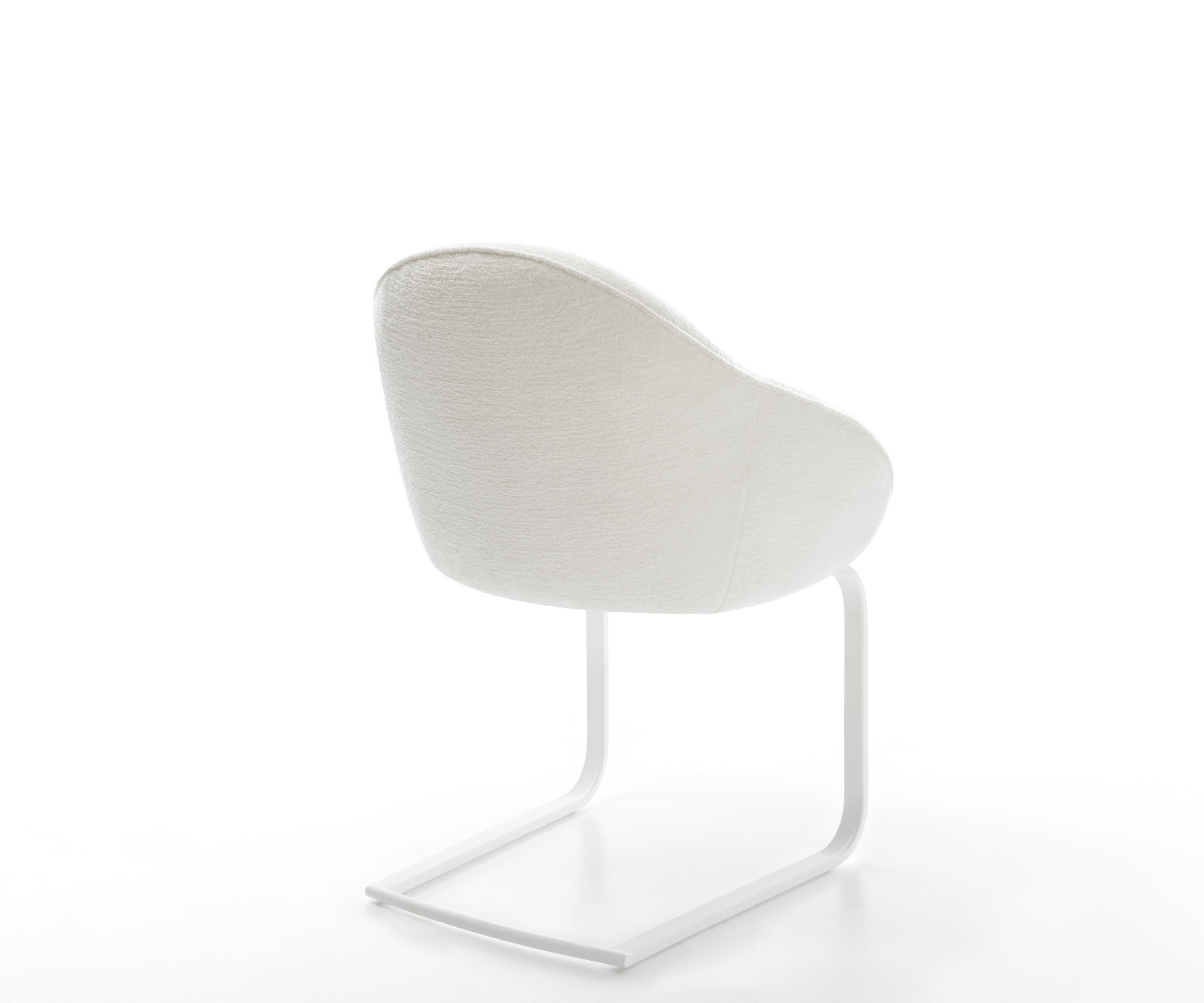 Konzolová jedálenská stolička Gaio-Flex bouclé mäkký béžová konzolová jedálenská stolička plochá biela - Image 5