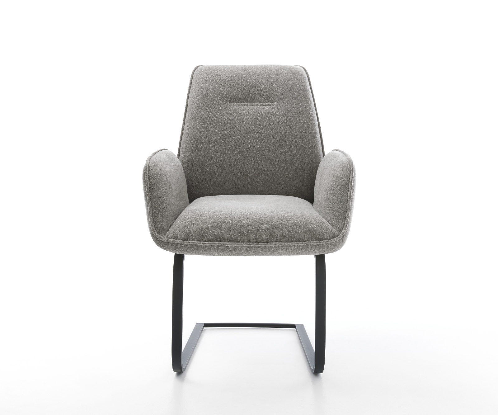 Konzolová podstava Zoa-Flex texturovaná látka mäkký sivá konzolová podstava plochý čierna vrecková pružina - Image 2