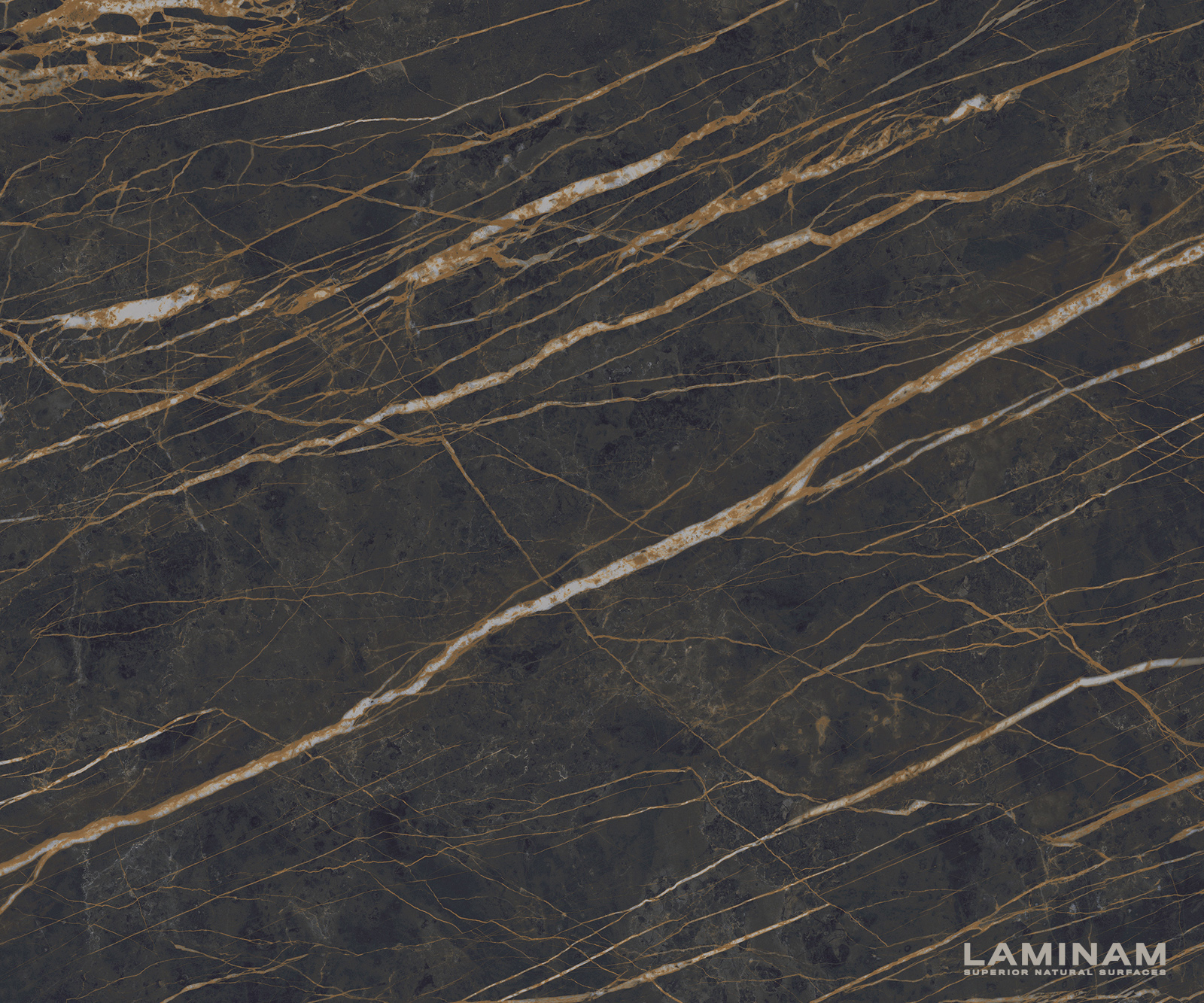 Konferenčný stolík Edge zaoblený tvar 90x90 cm keramika Laminam® Noir Desir hnedá Trive kov čierna - Image 3