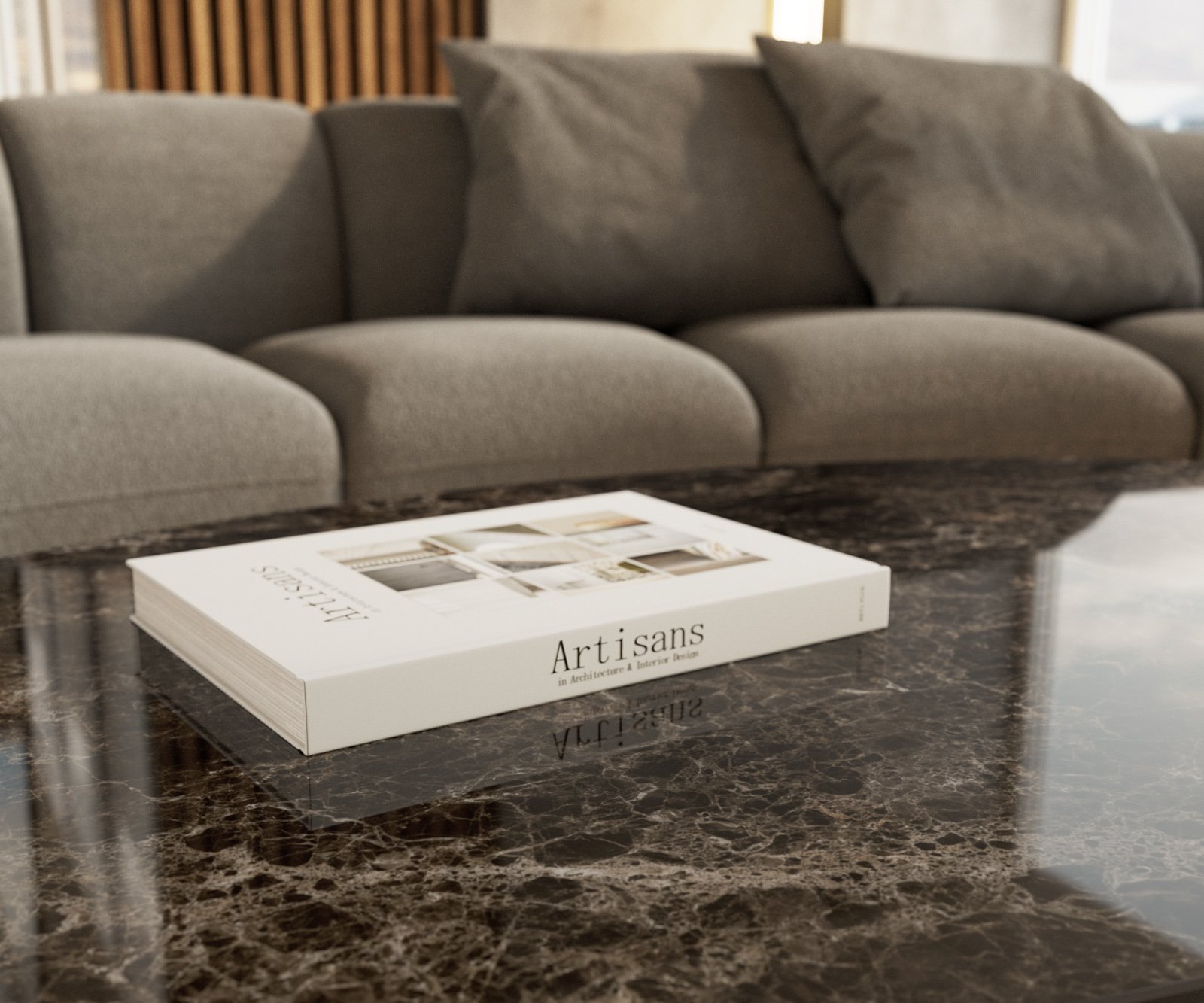 Konferenčný stolík Edge oválny 140x80 cm keramika Laminam® Emperador Extra Lucidato tmavohnedá Sarity nerezová oceľ kefovaná - Image 6