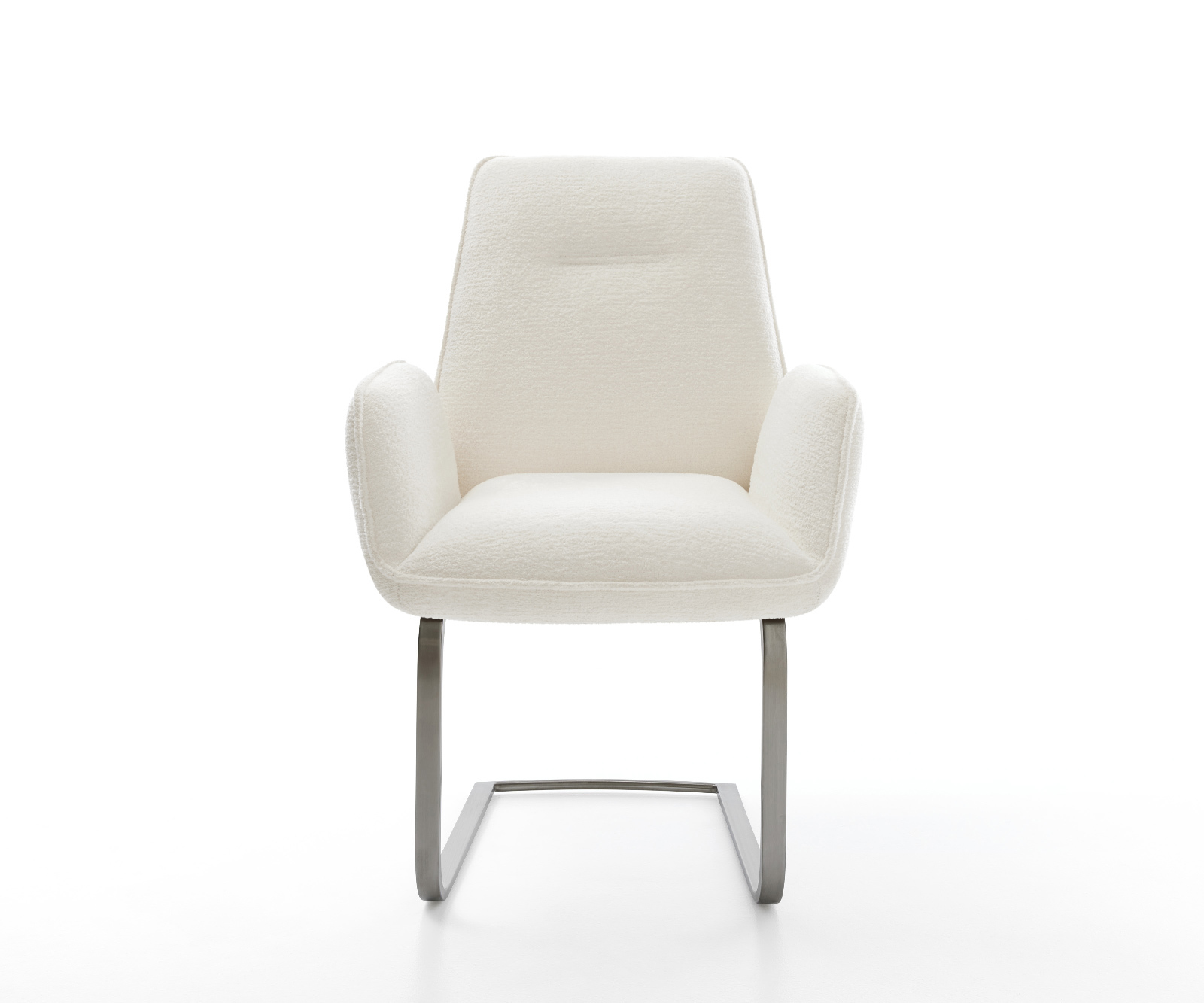 Jedálenská stolička Zoa-Flex bouclé mäkký béžová jedálenská stolička plochá grafitová vrecková pružina - Image 2