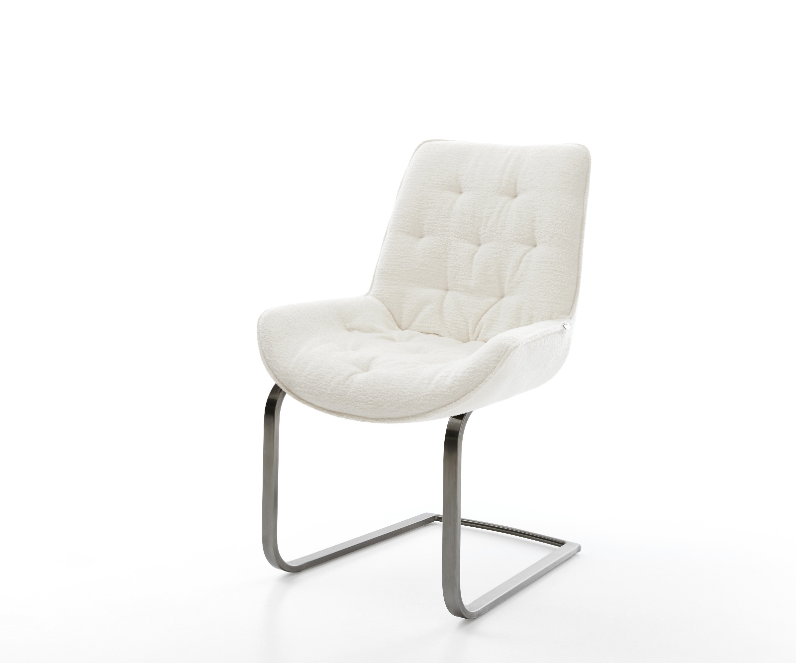 Konzolová podstava Taimi-Flex bouclé mäkký béžová konzolová podstava plochá grafitová