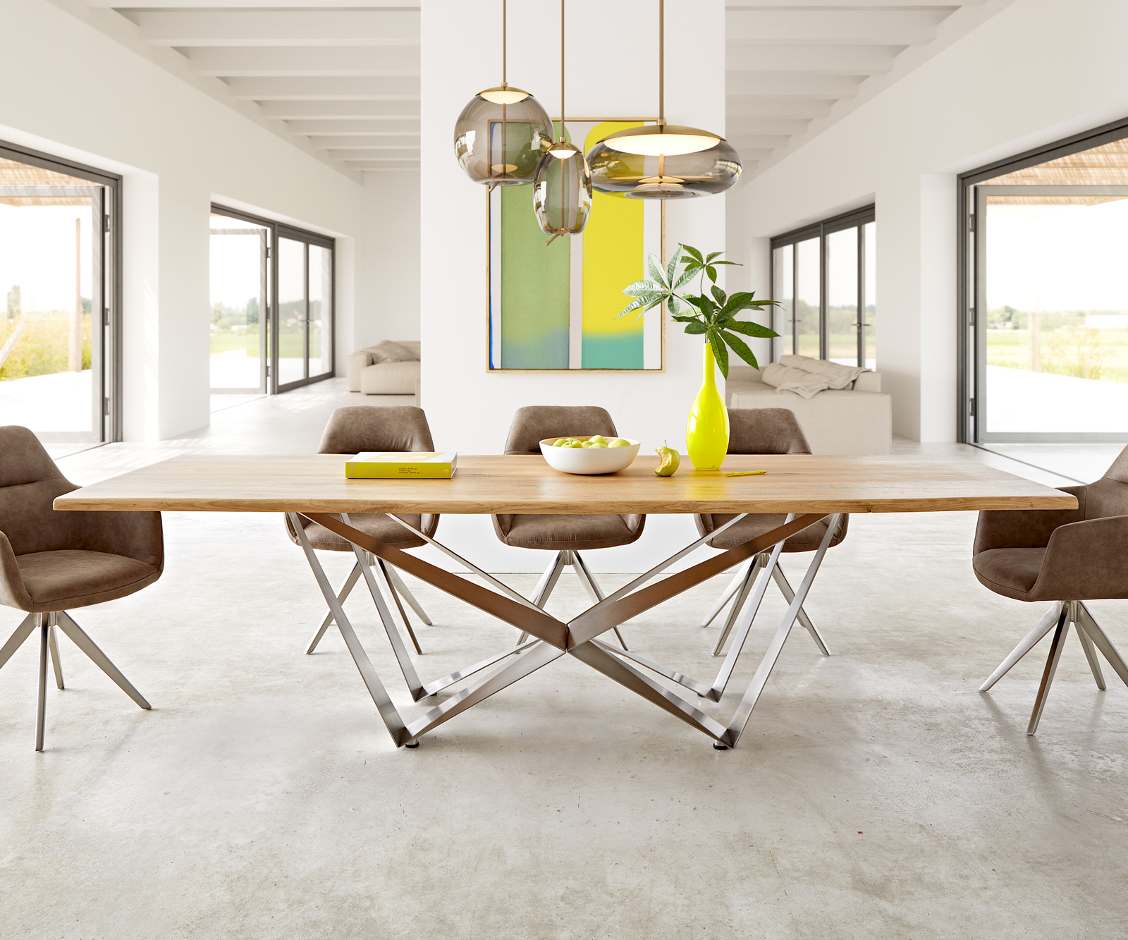 Stolová doska Edge 260x100x2,5-3 dub prírodná Live-Edge - Image 4