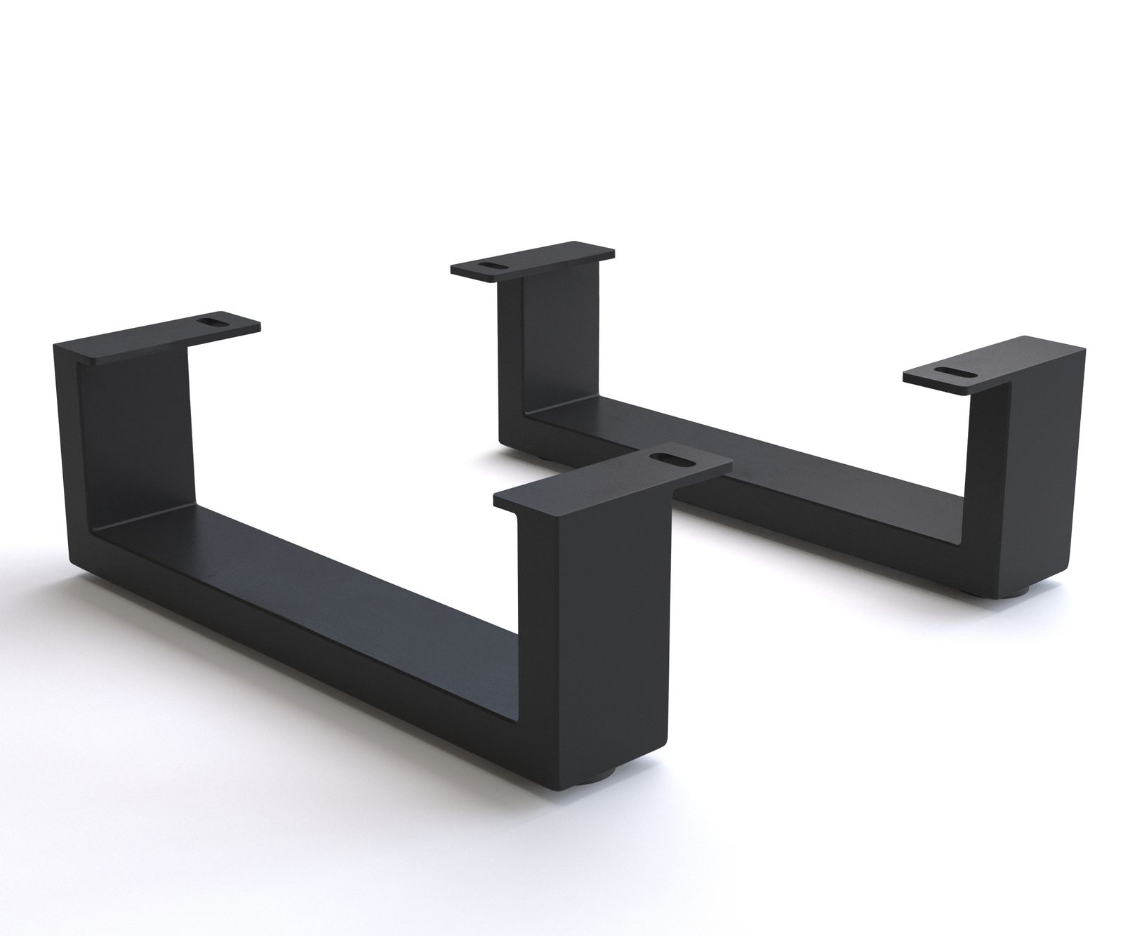 Podstava 12,5 cm kov čierna pre skrinku hĺbky 45 cm 2-dielna sada