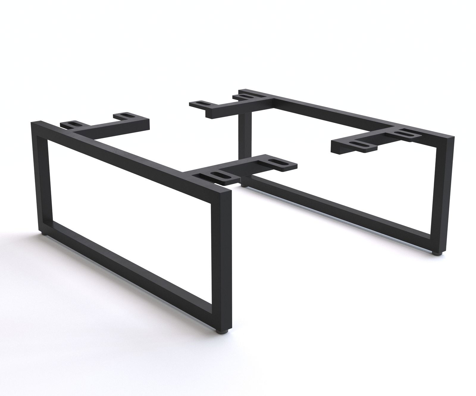 Podstava šikmá úzka 15 cm kov čierna pre skrine hĺbky 40 cm 2-dielna sada