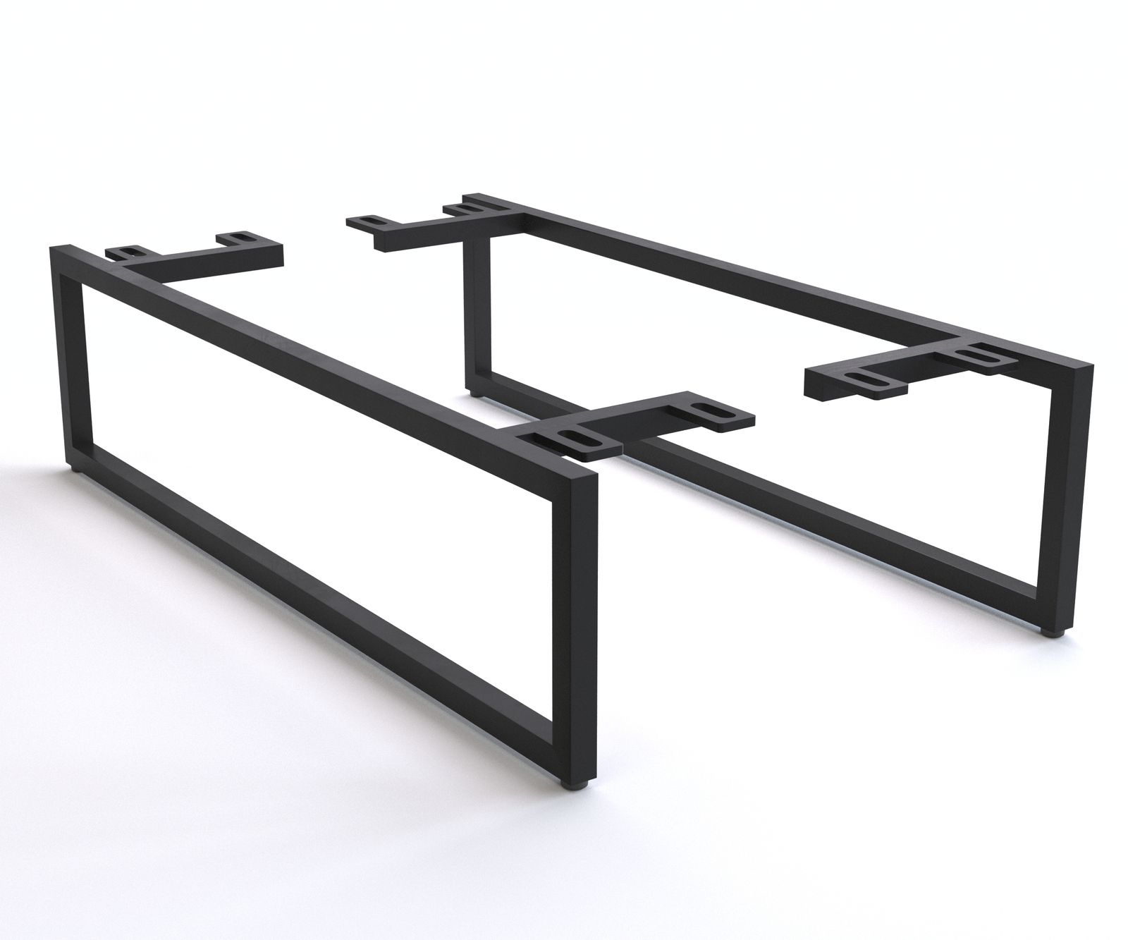 Podstava šikmá úzka 20 cm kov čierna pre skrine hĺbky 60 cm (2 ks sada)