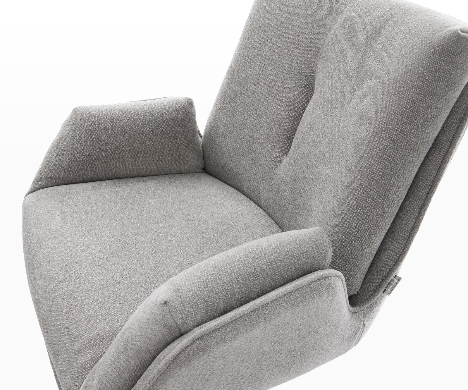 Barová stolička Clea-Flex texturovaná látka mäkký konzolová podstava plochá nerezová oceľ - Image 4