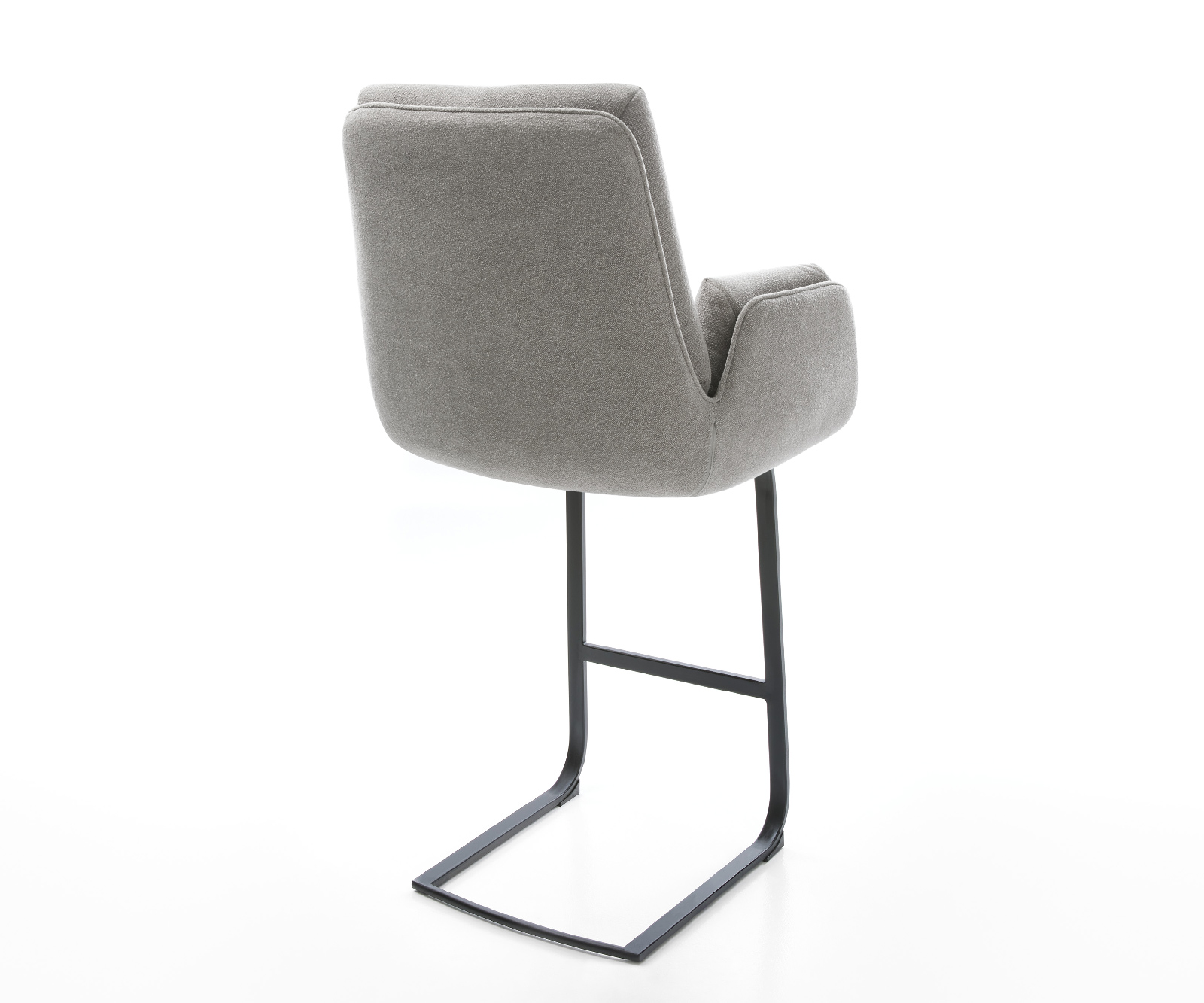 Barová stolička Clea-Flex texturovaná látka mäkký konzolová podstava plochý kov - Image 5