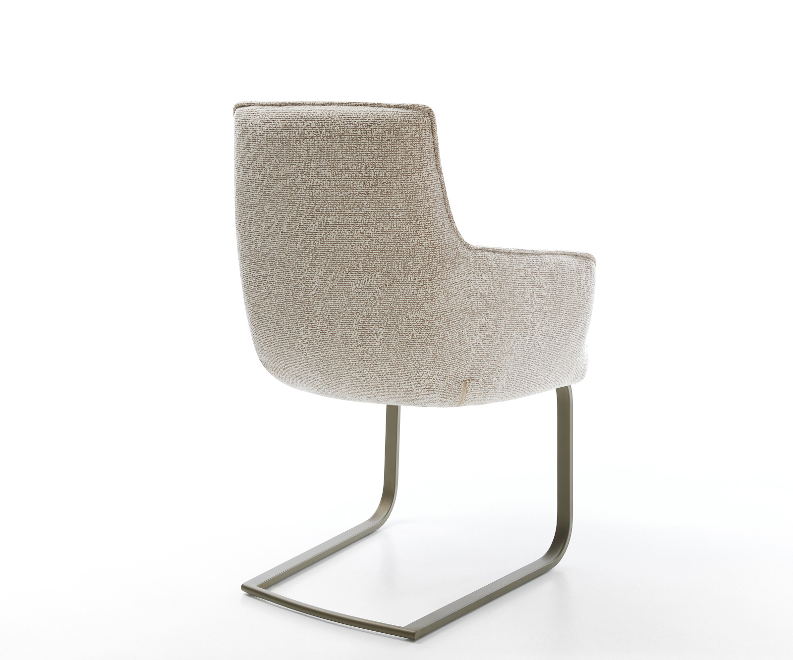 Konzolová podstava Heira-Flex s opierkami tkanina mäkký béžová konzolová podstava plochý titánová farba vrecková pružina - Image 5