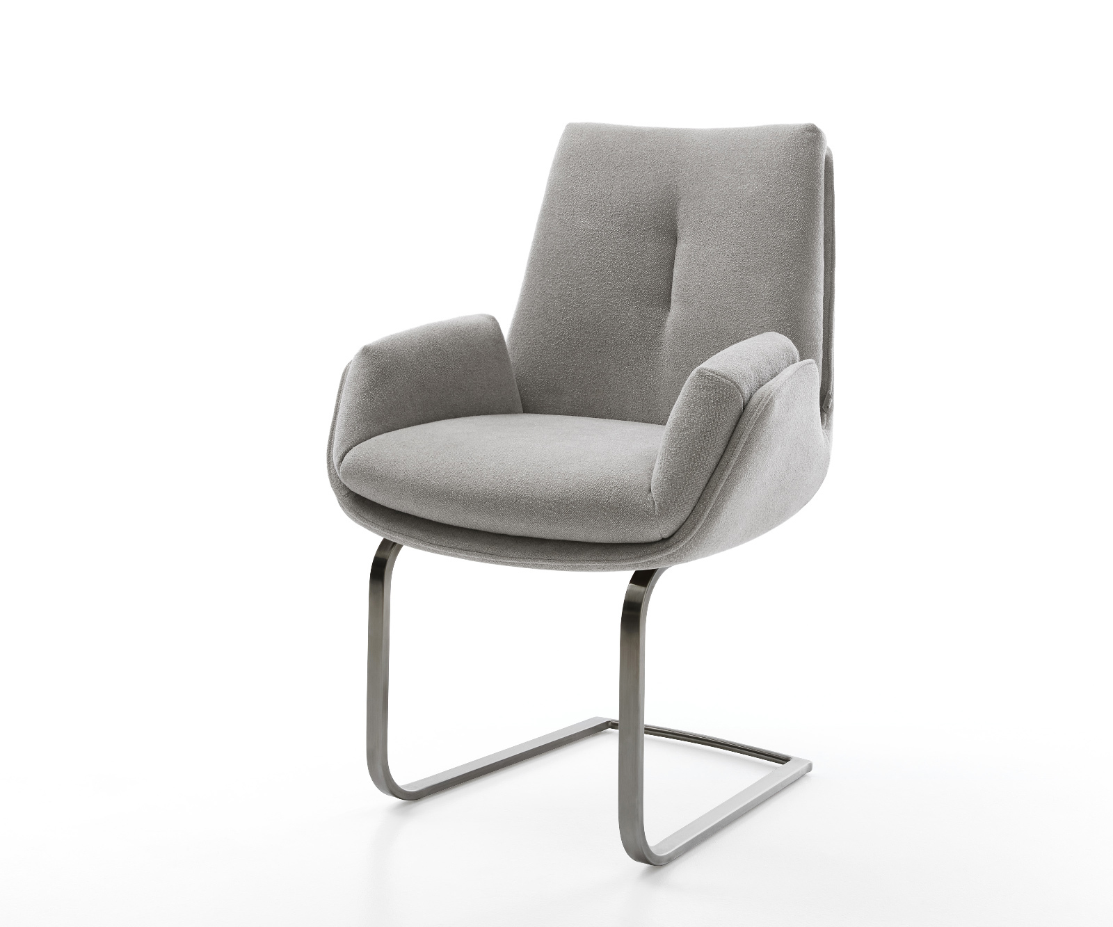 Konzolová podstava Clea-Flex texturovaná látka mäkký sivá konzolová podstava plochý grafit