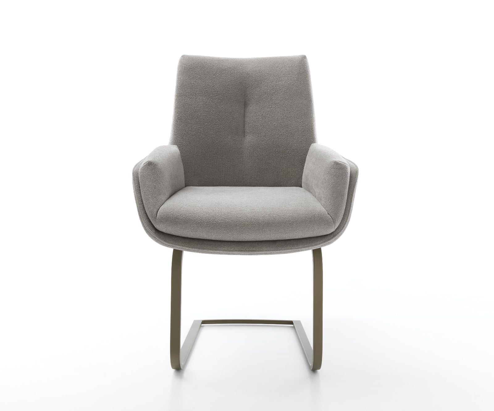 Konzolová jedálenská stolička Clea-Flex texturovaná látka mäkký sivá konzolová jedálenská stolička plochý Titánová farba - Image 2