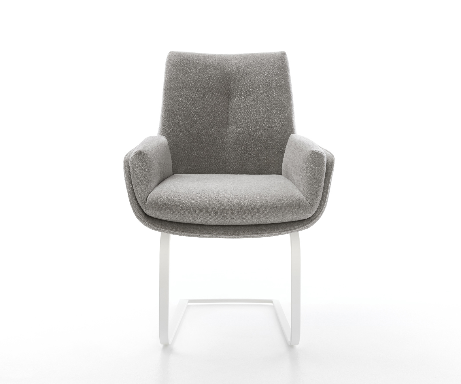 Konzolová podstava Clea-Flex texturovaná látka mäkký sivá konzolová podstava plochý biely - Image 2