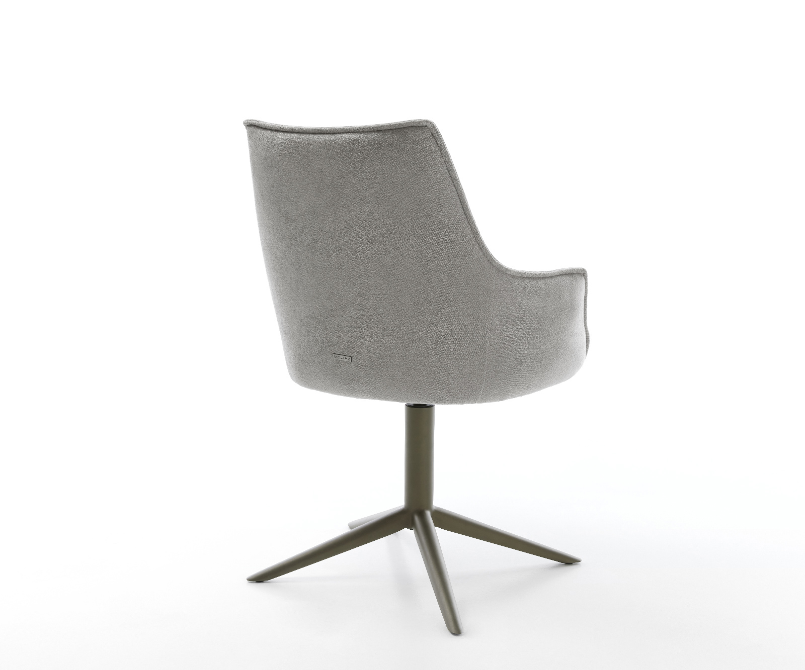 Jedálenská stolička Alja-Flex s opierkami texturovaná látka mäkká sivá krížová podstava titánová farba 360° otočný hojdacia funkcia vrecková pružina - Image 5