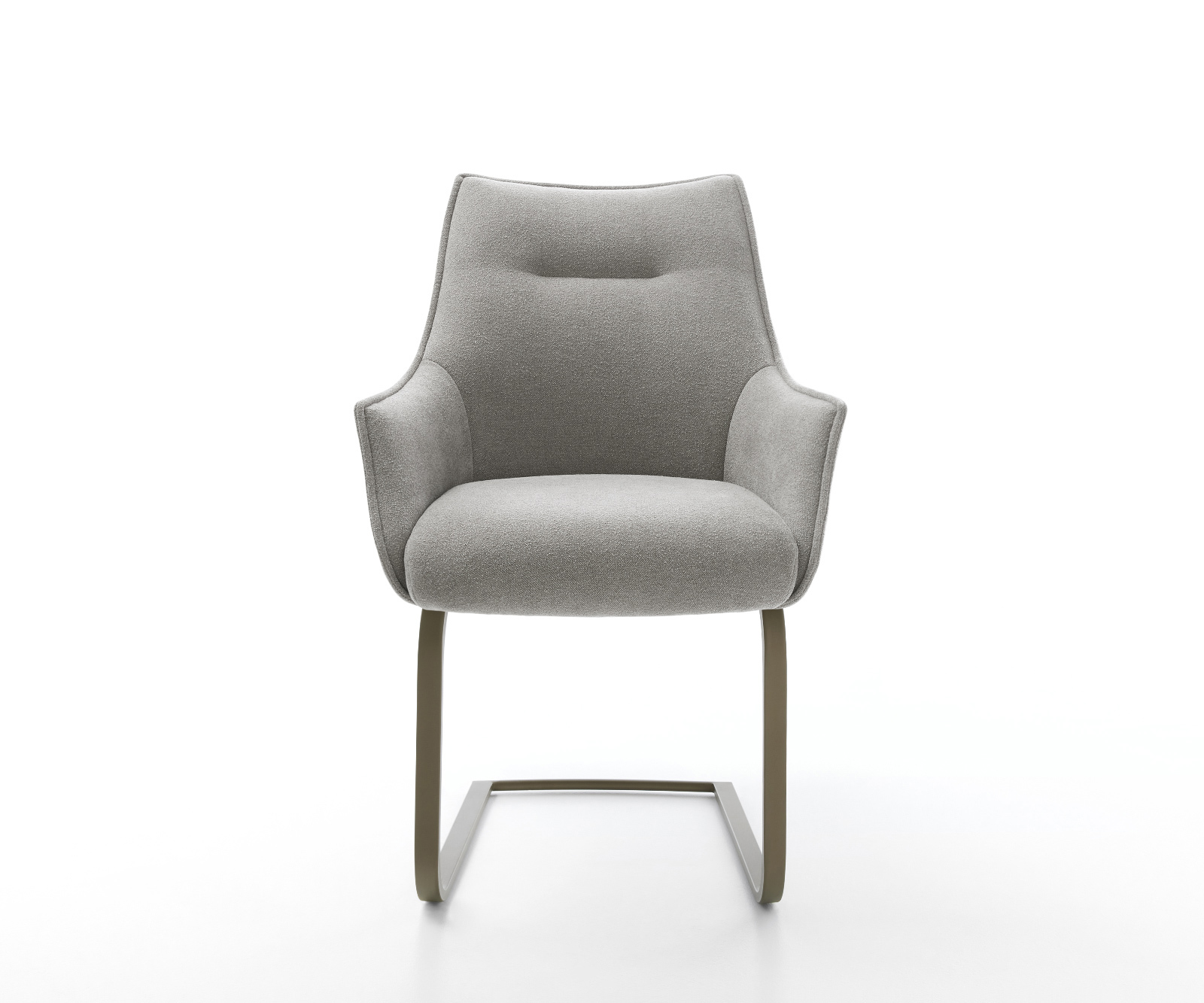 Konzolová podstava Alja-Flex s opierkami texturovaná látka mäkký sivá konzolová podstava plochý Titánová farba vrecková pružina - Image 2