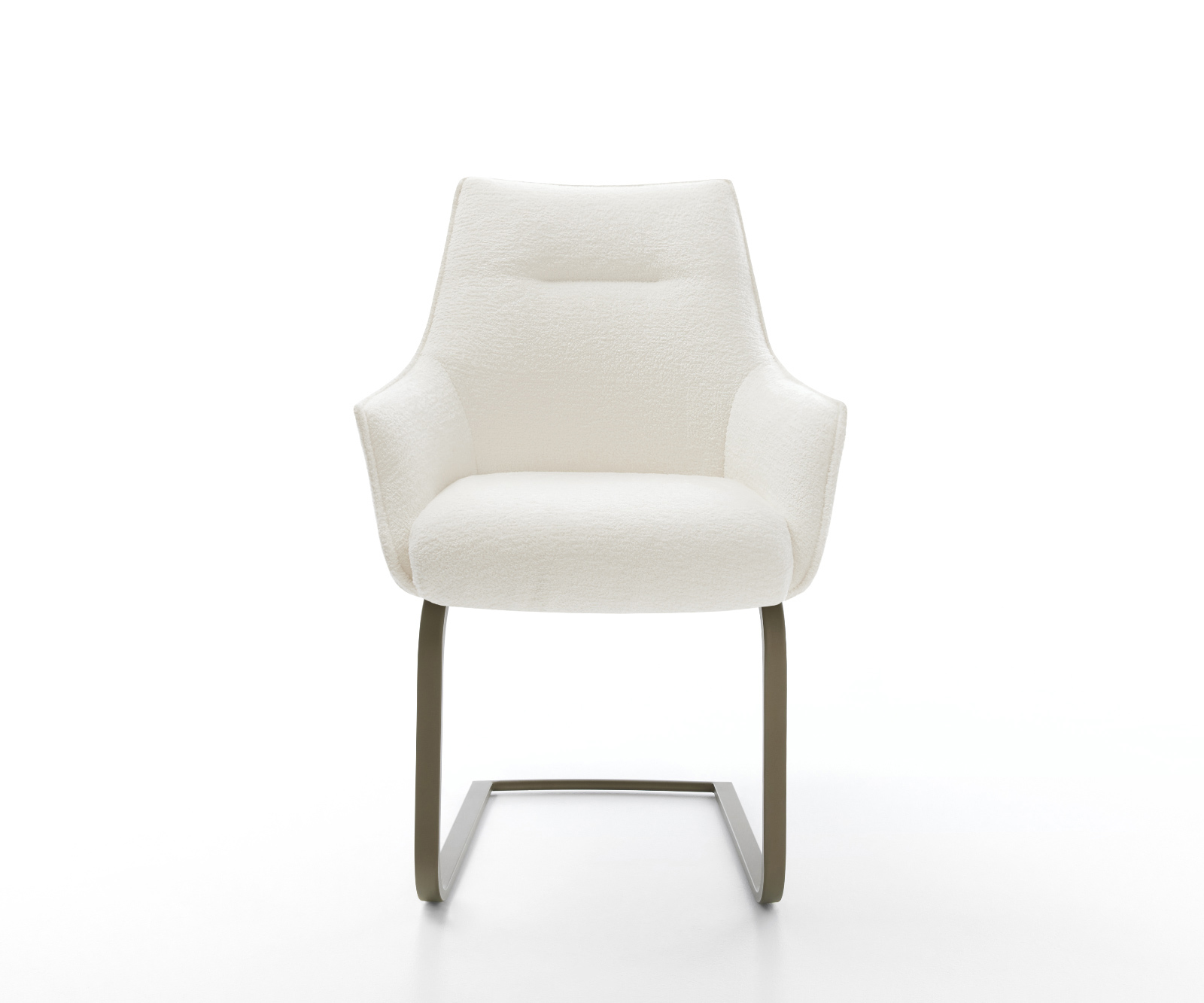 Konzolová podstava Alja-Flex s opierkami bouclé mäkký béžový konzolová podstava plochý efektové prevedenie titán vrecková pružina - Image 2