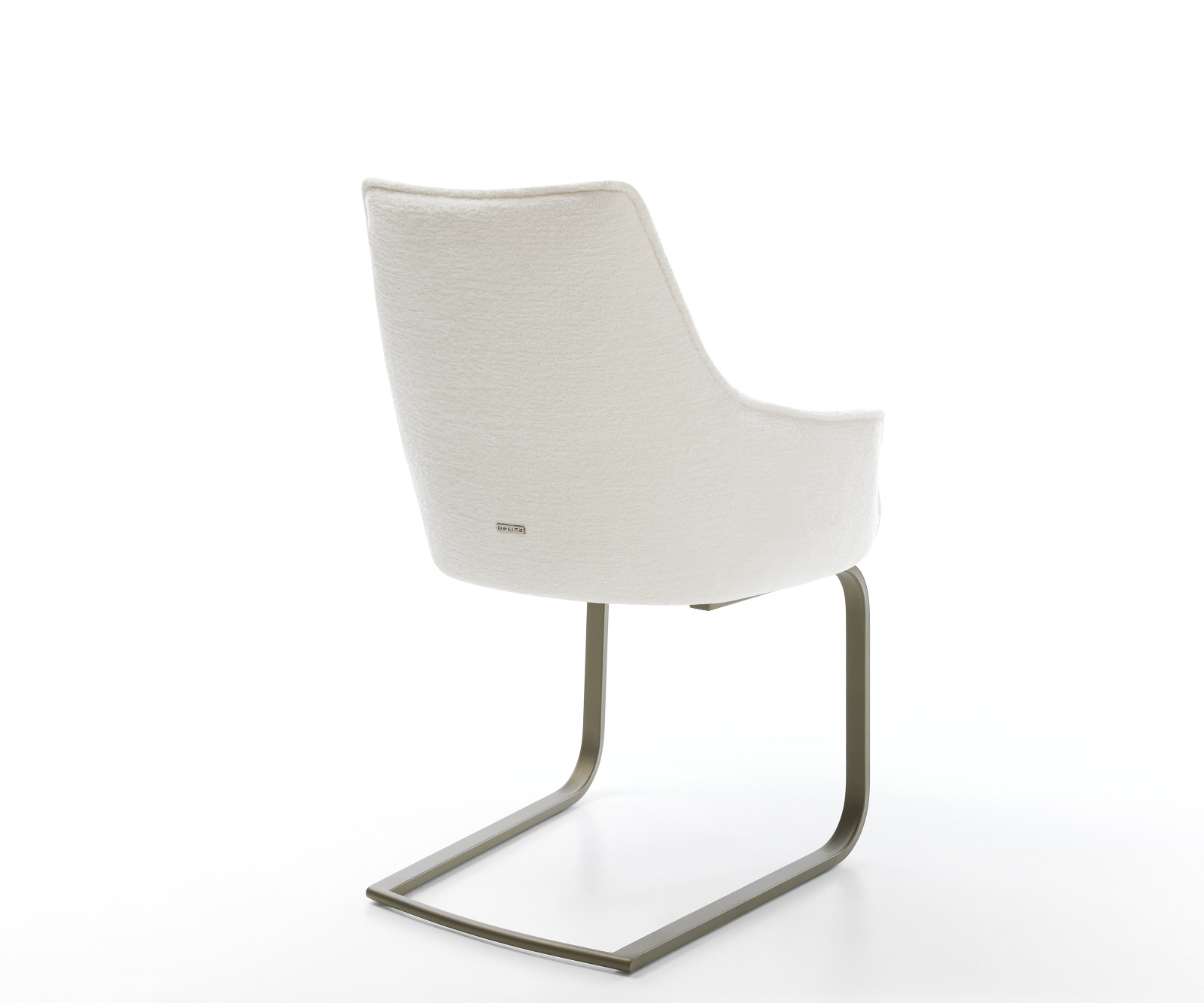 Konzolová podstava Alja-Flex s opierkami bouclé mäkký béžový konzolová podstava plochý efektové prevedenie titán vrecková pružina - Image 5