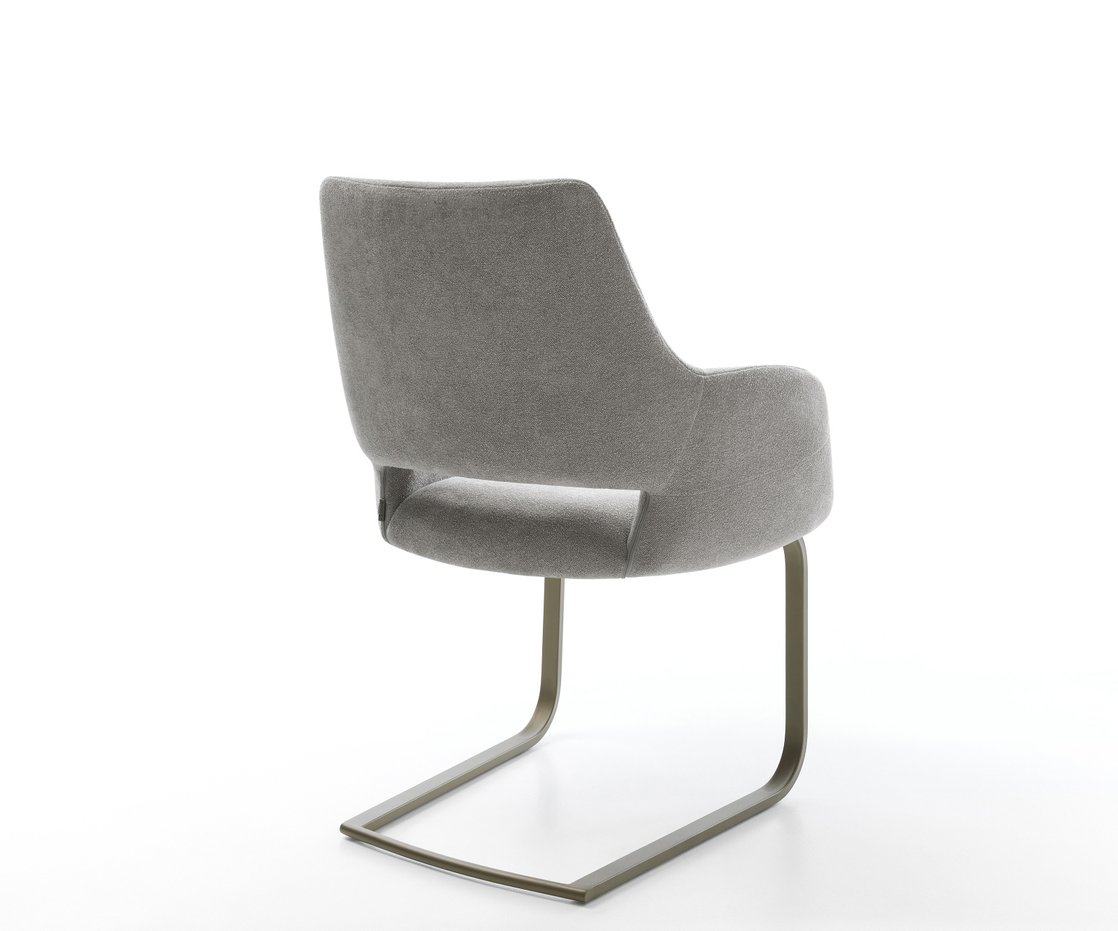 Konzolová podstava Yago-Flex s opierkami texturovaná látka mäkký sivá konzolová podstava plochý Titánová farba vrecková pružina - Image 5