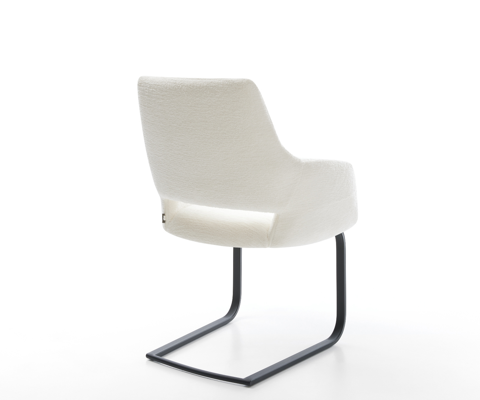 Konzolová podstava Yago-Flex s opierkami bouclé mäkký béžová konzolová podstava plochá čierna vrecková pružina - Image 5