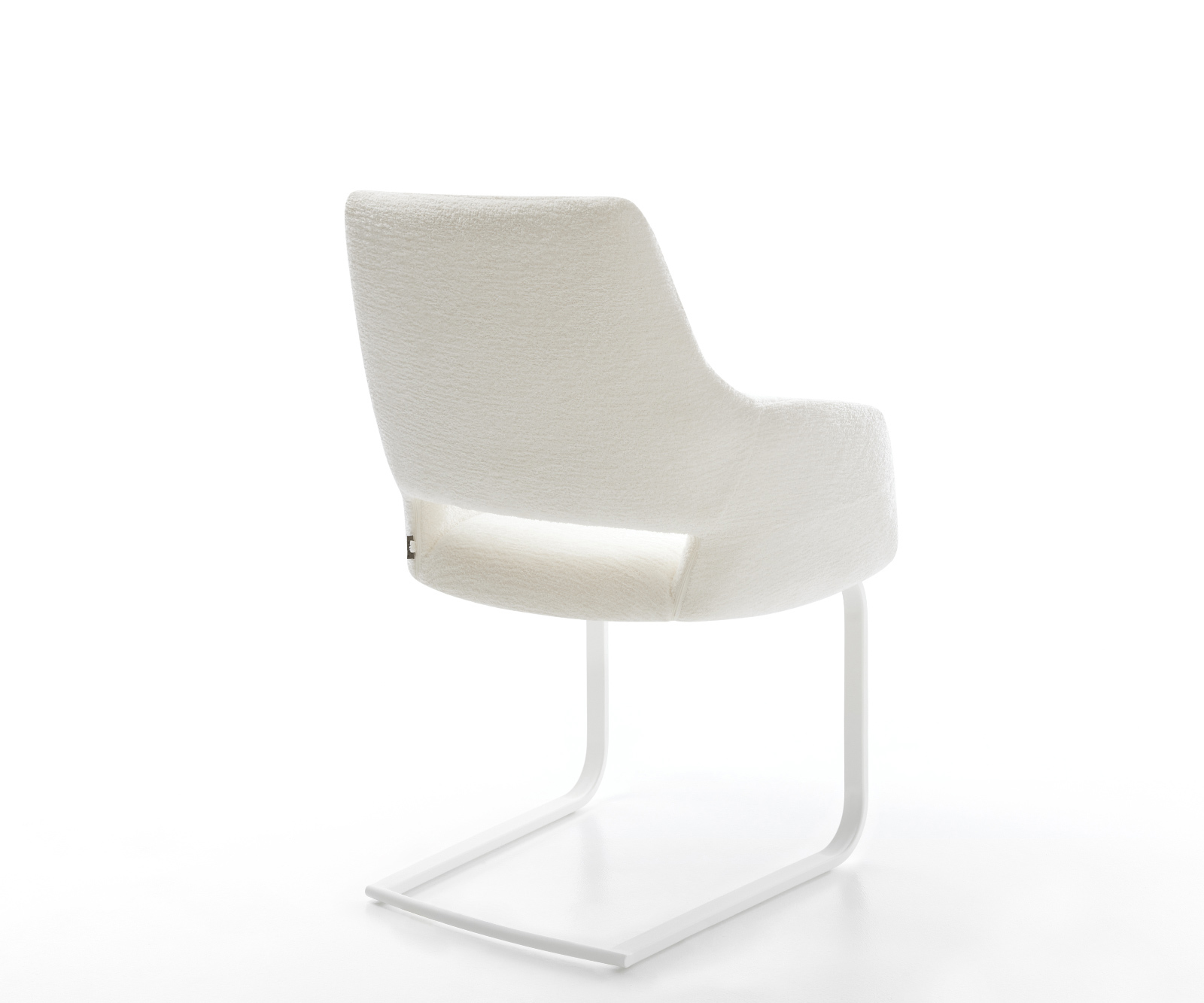 Konzolová podstava Yago-Flex s opierkami bouclé mäkký béžová konzolová podstava plochá biela vrecková pružina - Image 5