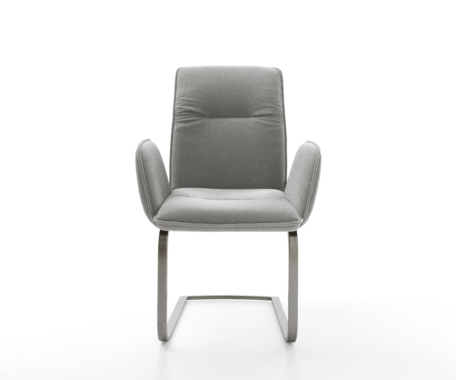 Konzolová jedálenská stolička Vinja-Flex texturovaná látka mäkký sivá konzolová jedálenská stolička plochý grafit - Image 2