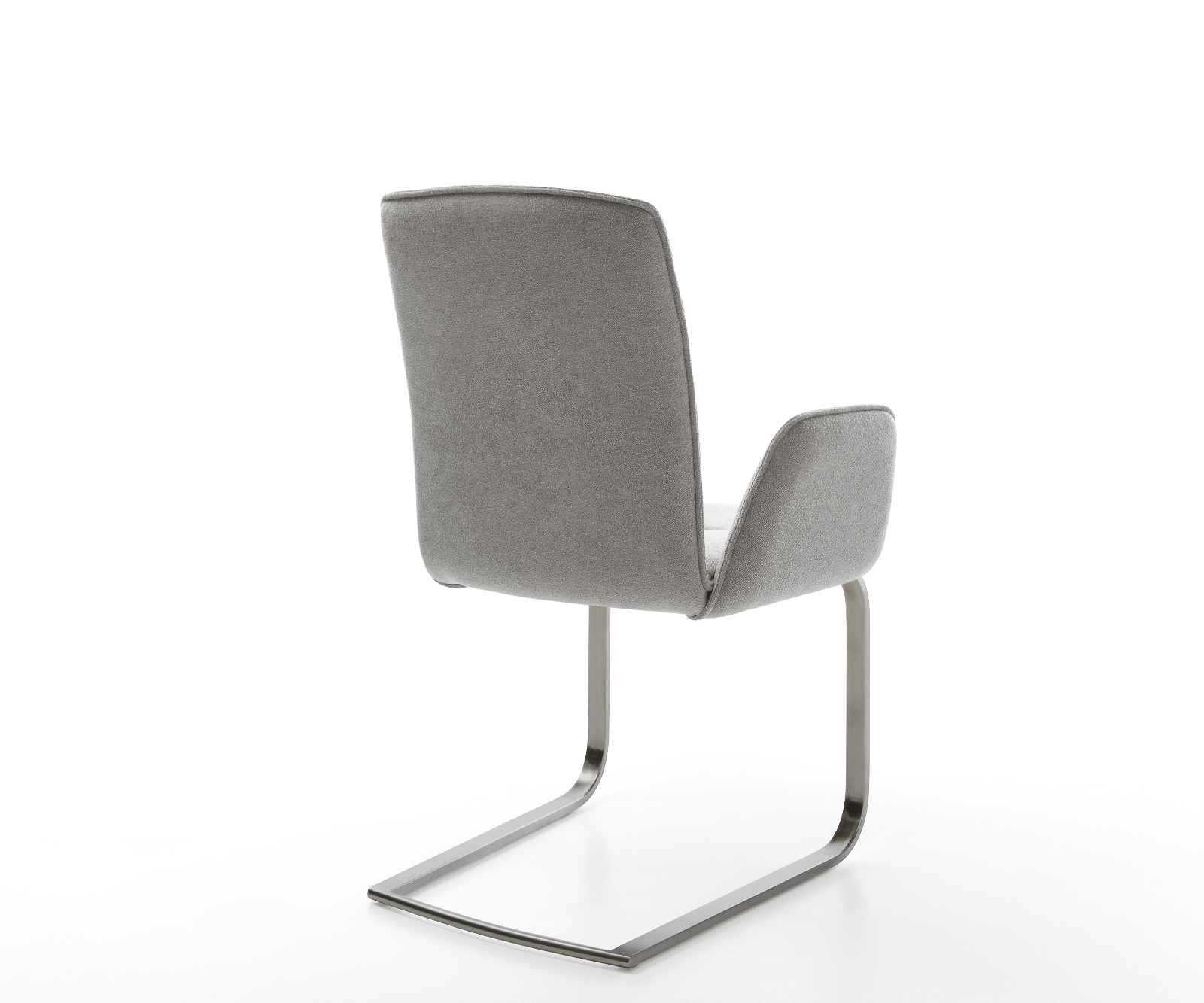 Konzolová jedálenská stolička Vinja-Flex texturovaná látka mäkký sivá konzolová jedálenská stolička plochý grafit - Image 5