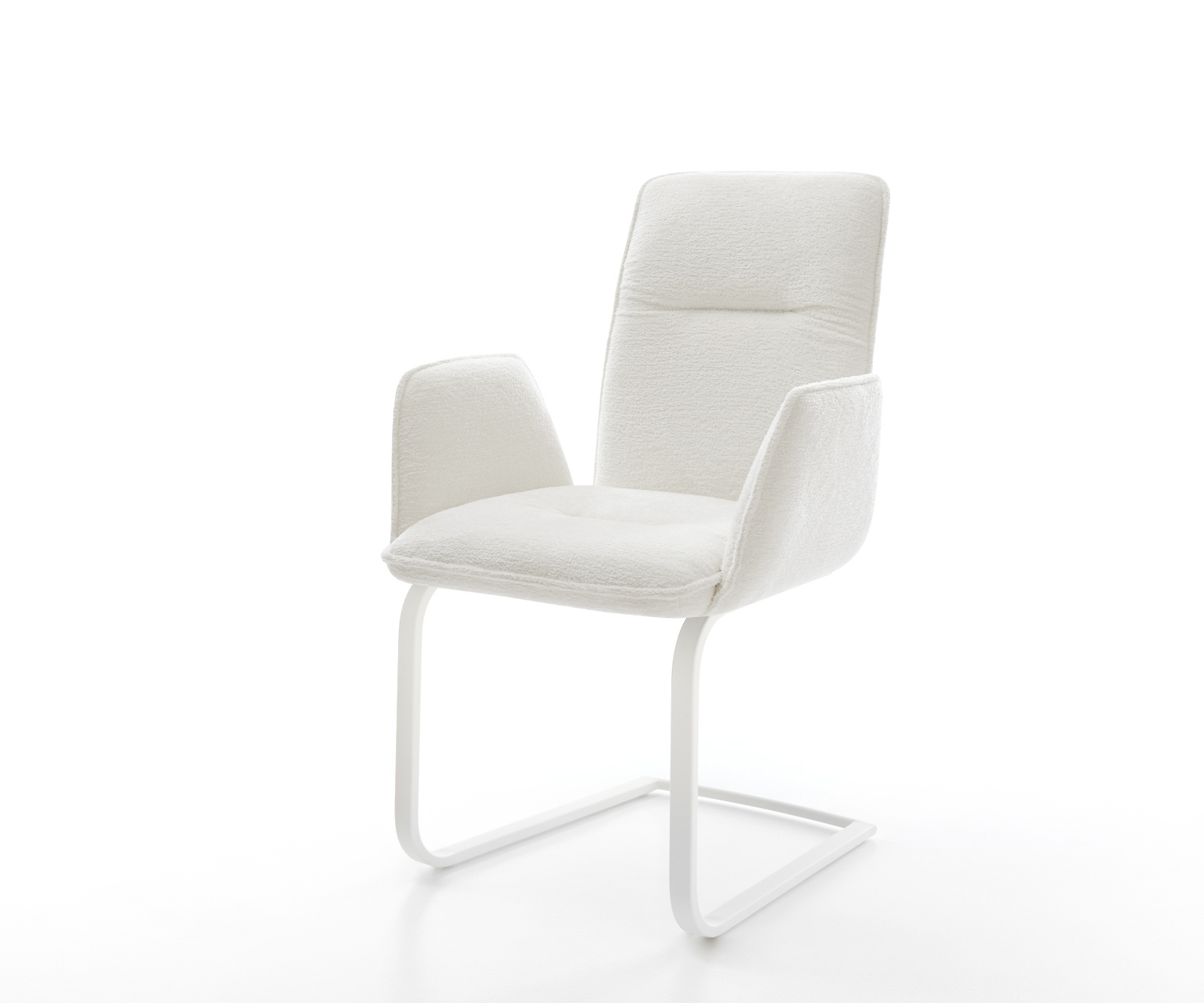 Konzolová podstava Vinja-Flex bouclé mäkký béžová konzolová podstava plochá biela