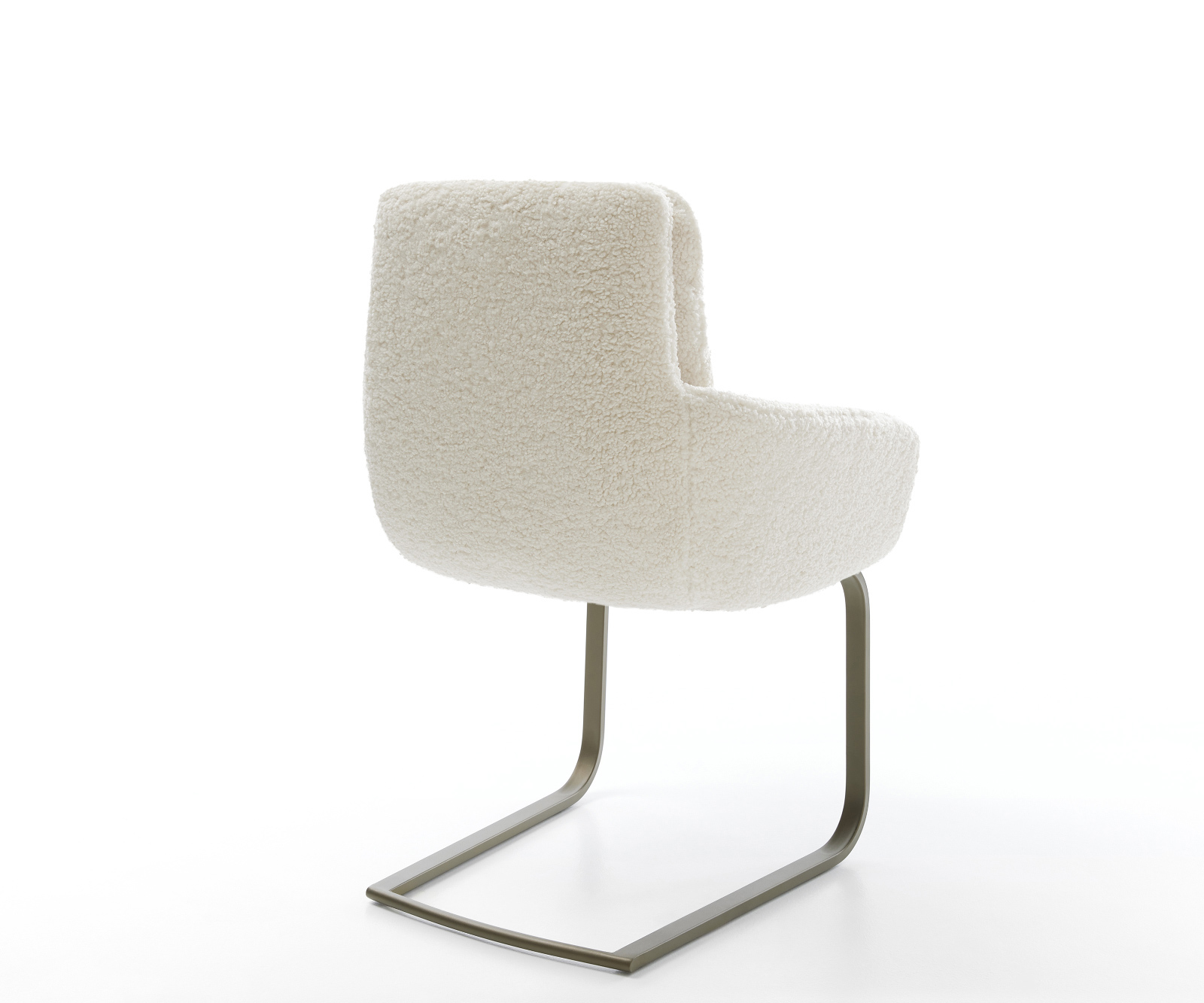 Konzolová podstava Abelia-Flex s opierkami teddy látka béžová konzolová podstava plochý Titánová farba - Image 5