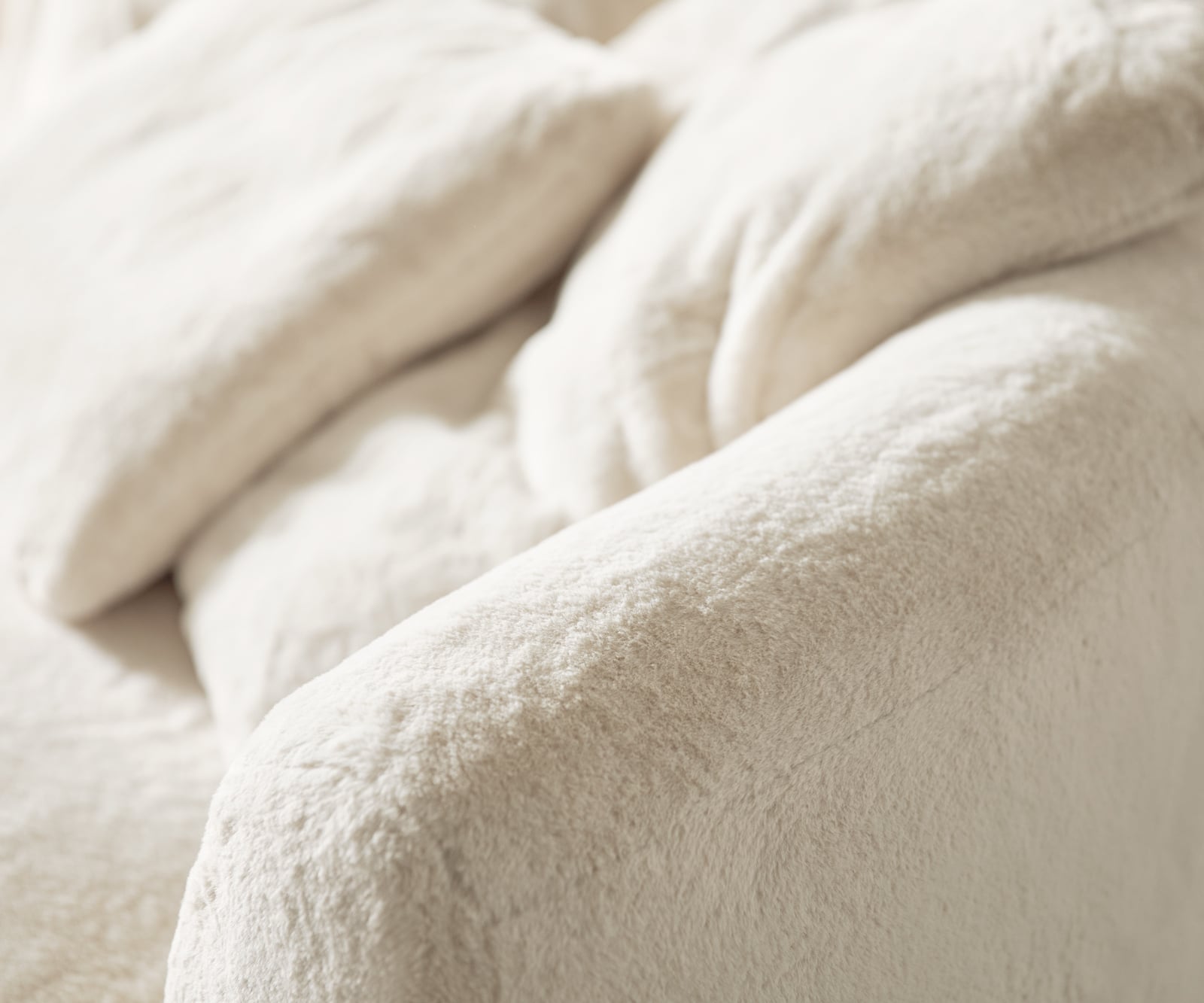 Veľká pohovka Edina 330x170 cm plyšový manšester krémovo biela - Image 6