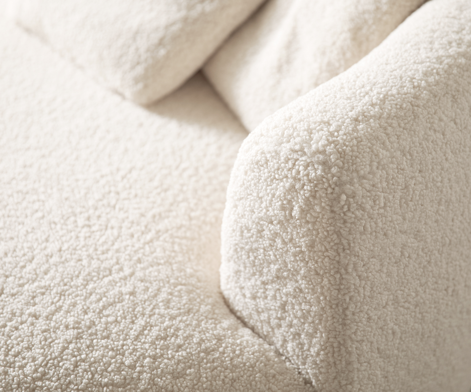 Veľká pohovka Edina 330x170 cm teddy látka béžová - Image 6