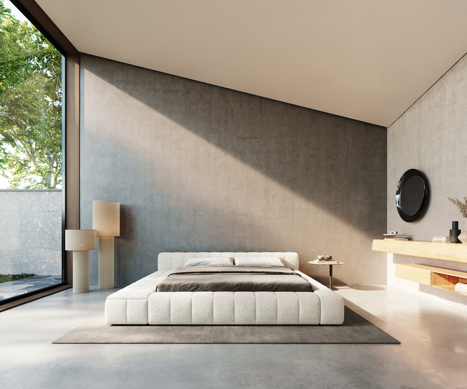 Čalúnená posteľ Espazio 180x200 cm bouclé mäkká béžová - Image 5