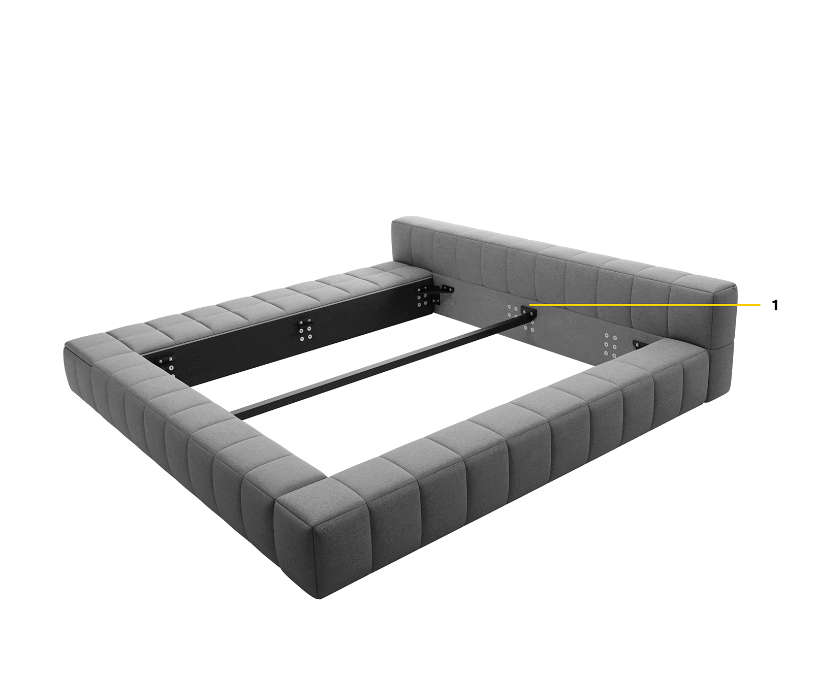 Čalúnená posteľ Espazio 180x200 cm bouclé mäkká béžová - Image 6