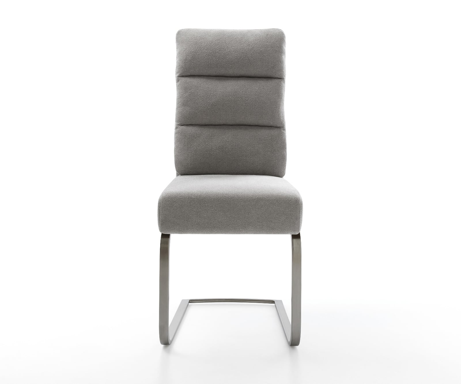 Konzolová jedálenská stolička Pela-Flex texturovaná látka mäkký sivá konzolová jedálenská stolička plochý grafit vrecková pružina - Image 2